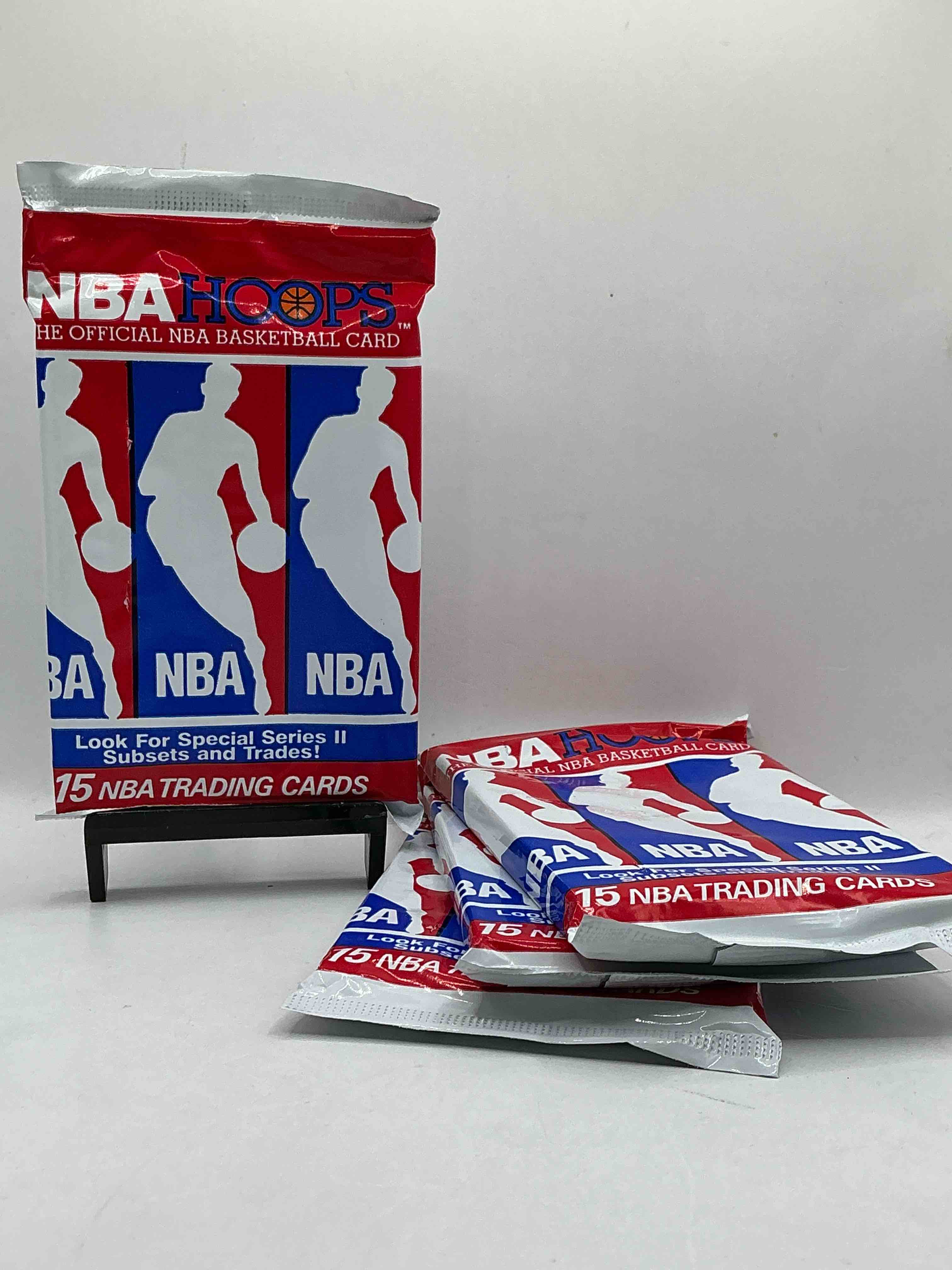 Michael Jordan?! Wow, Vintage 1990/91 NBA Hoops RARE Red Series Two Sealed Sports Card & Collectible Pack, Direct From Original Factory Sealed Retail Case!Series 2 Extremely Hard To Find & Includes Sought After Subsets! Look For Many Valuable Cards Such As Michael Jordan #65 (PSA 10 Value $225) & So Much More!