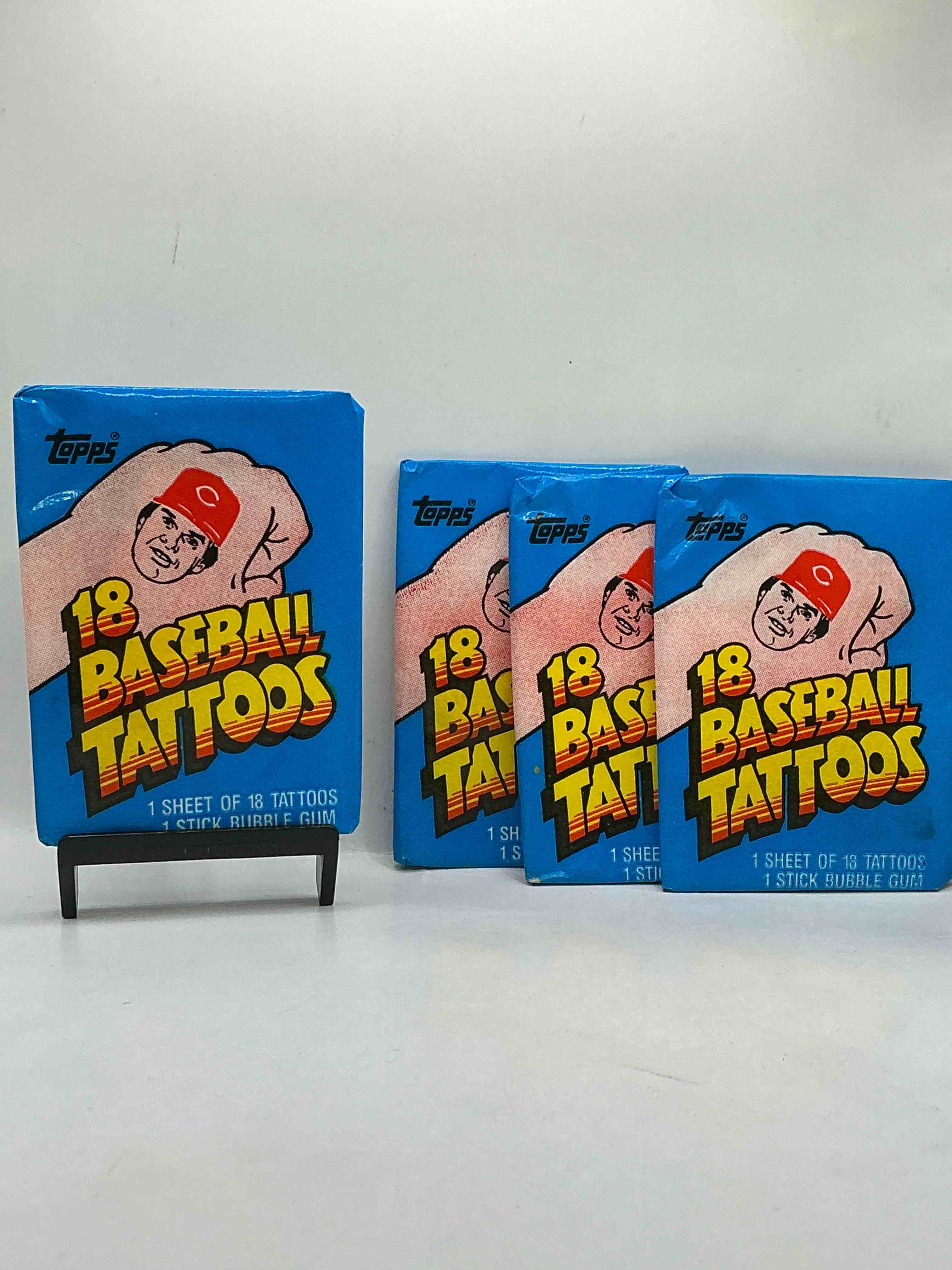 Rare! Topps 1986 Baseball Tattoos! These Packs Are Rare & Fun, Filled With Cool Mid 80’s Tattoos Of Some Of Baseball Greatest Players & Legends! Super Rare 80’s Baseball Fun!