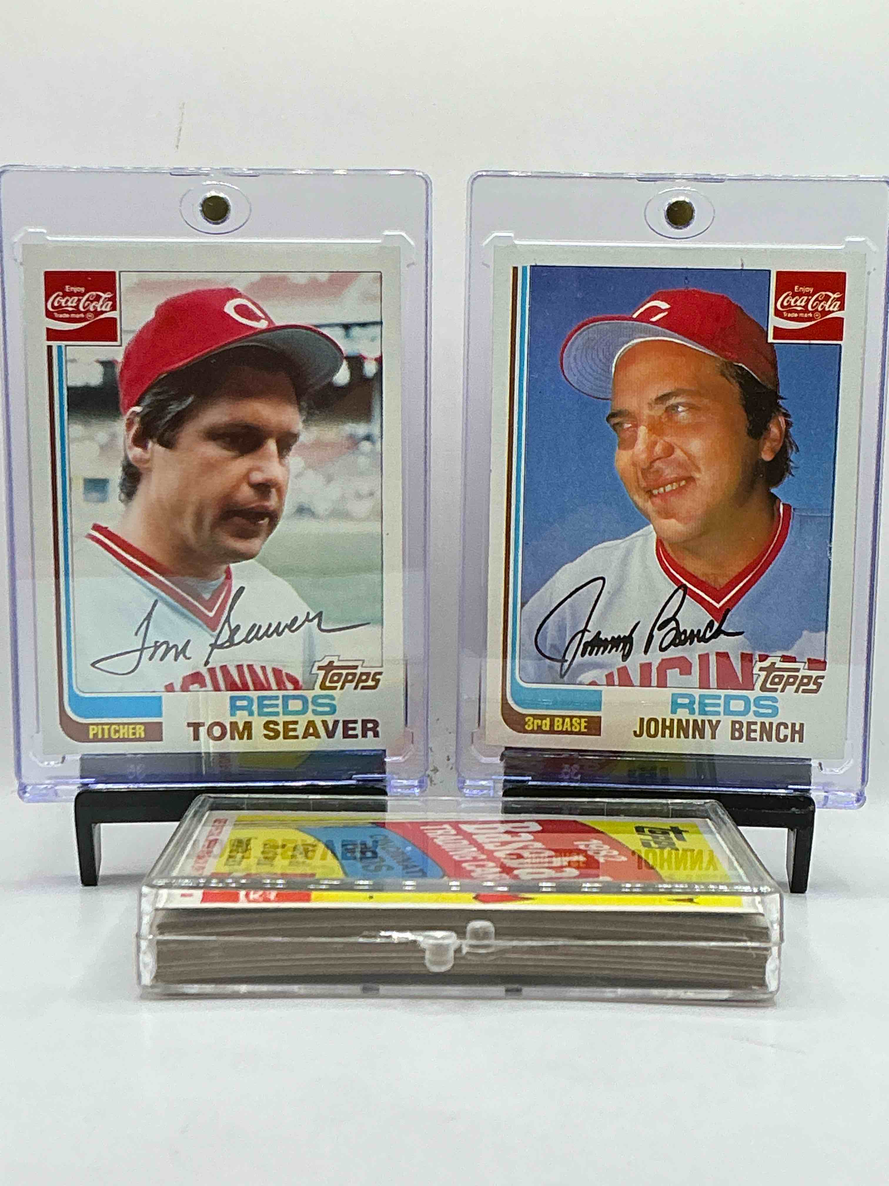Coca Cola Insanity! Crazy Coca Cola Cards, 23 Card Reds Team Collection! 1982 Reds Team Cards, With Bench & Seaver & More