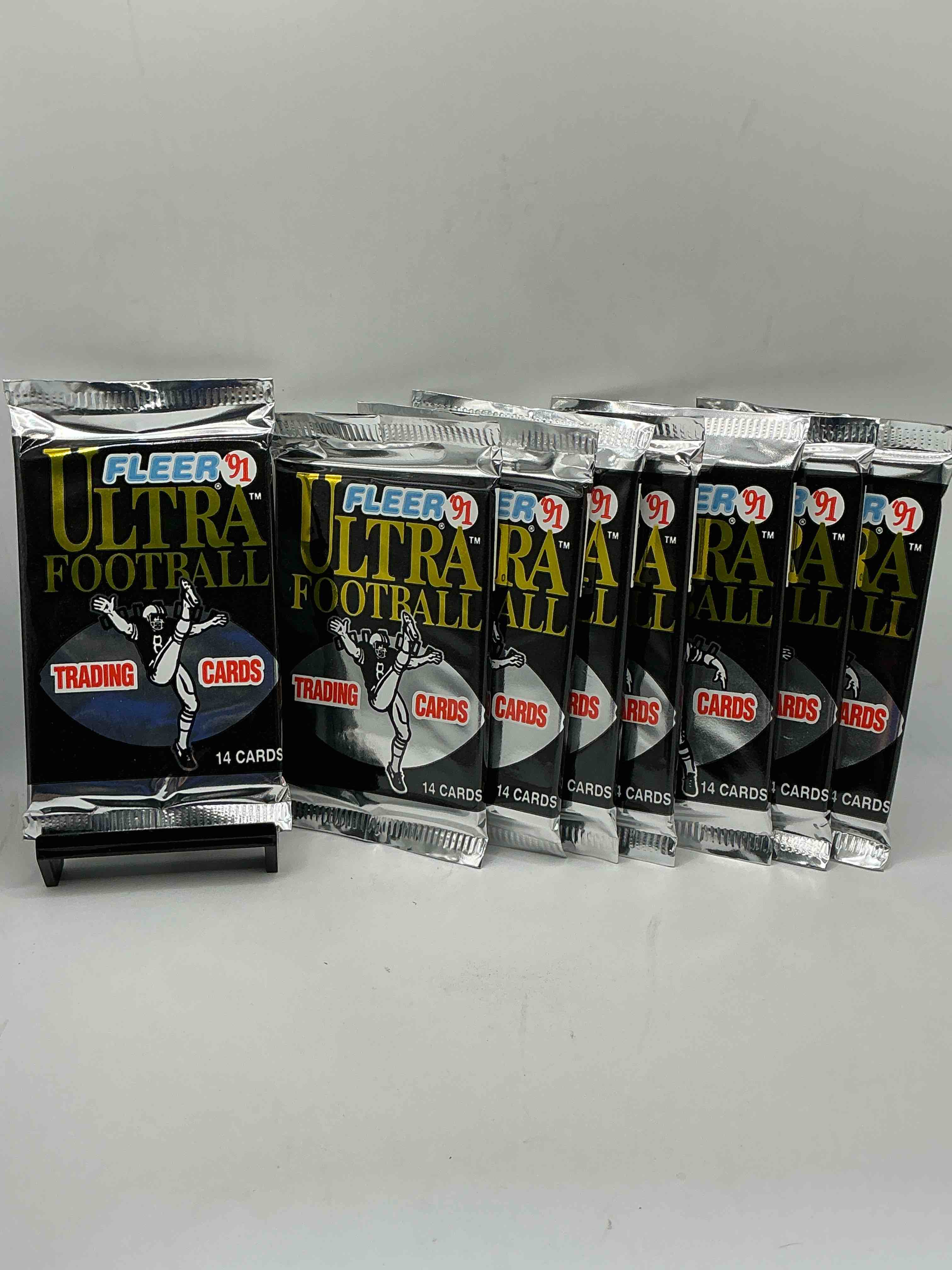 brett favre rookie!? 1991 fleer ultra unopened packs straight from original box! search for brett favre rookie & other valuable cards from joe montana emmitt smith & barry sanders!