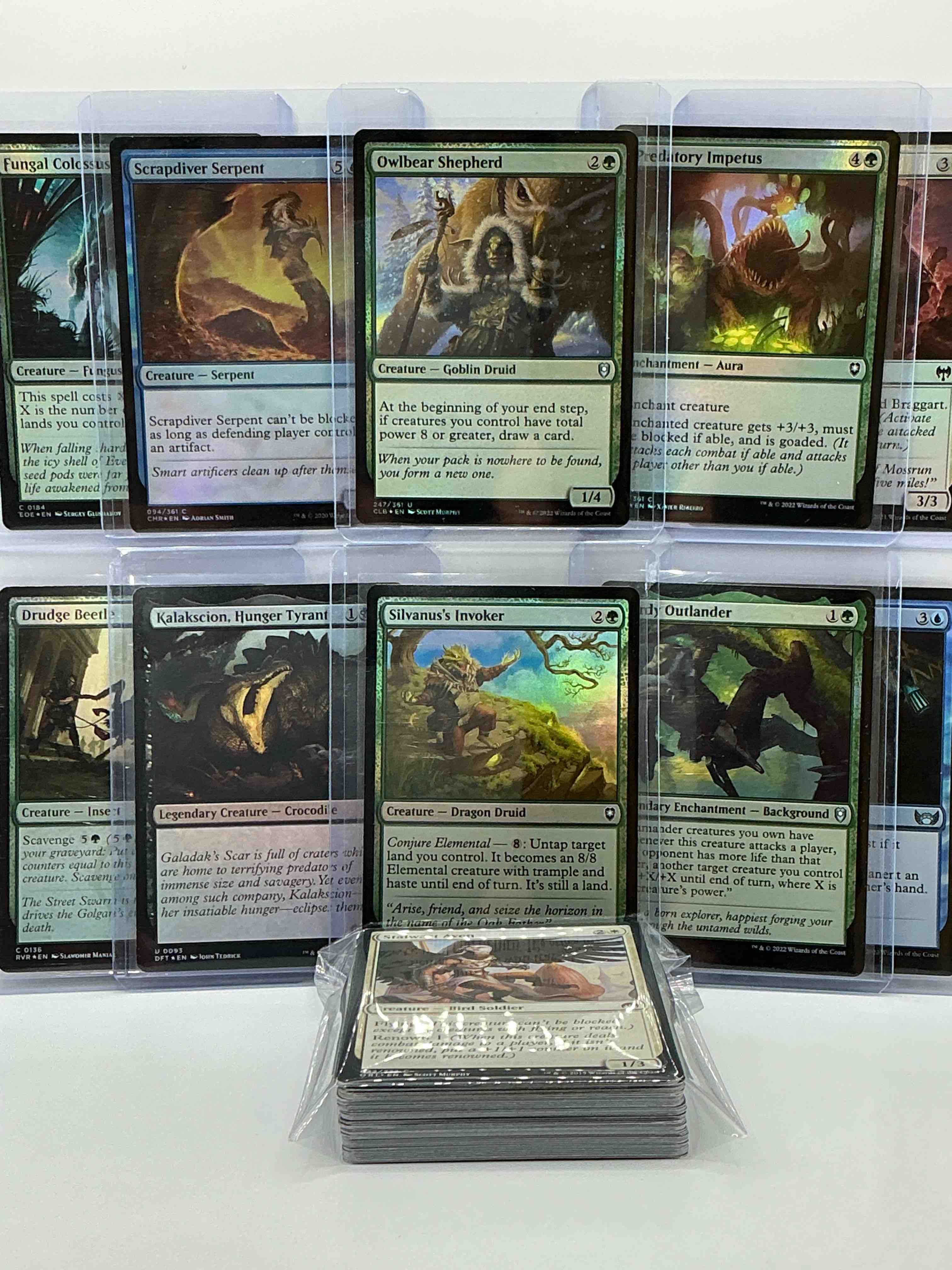 Condition photo showing New/Like New for magic the gathering 50 card lot! lot includes 10 rare or holo foil cards! all cards in excellent shape condition! a great way to join the mtg craze!