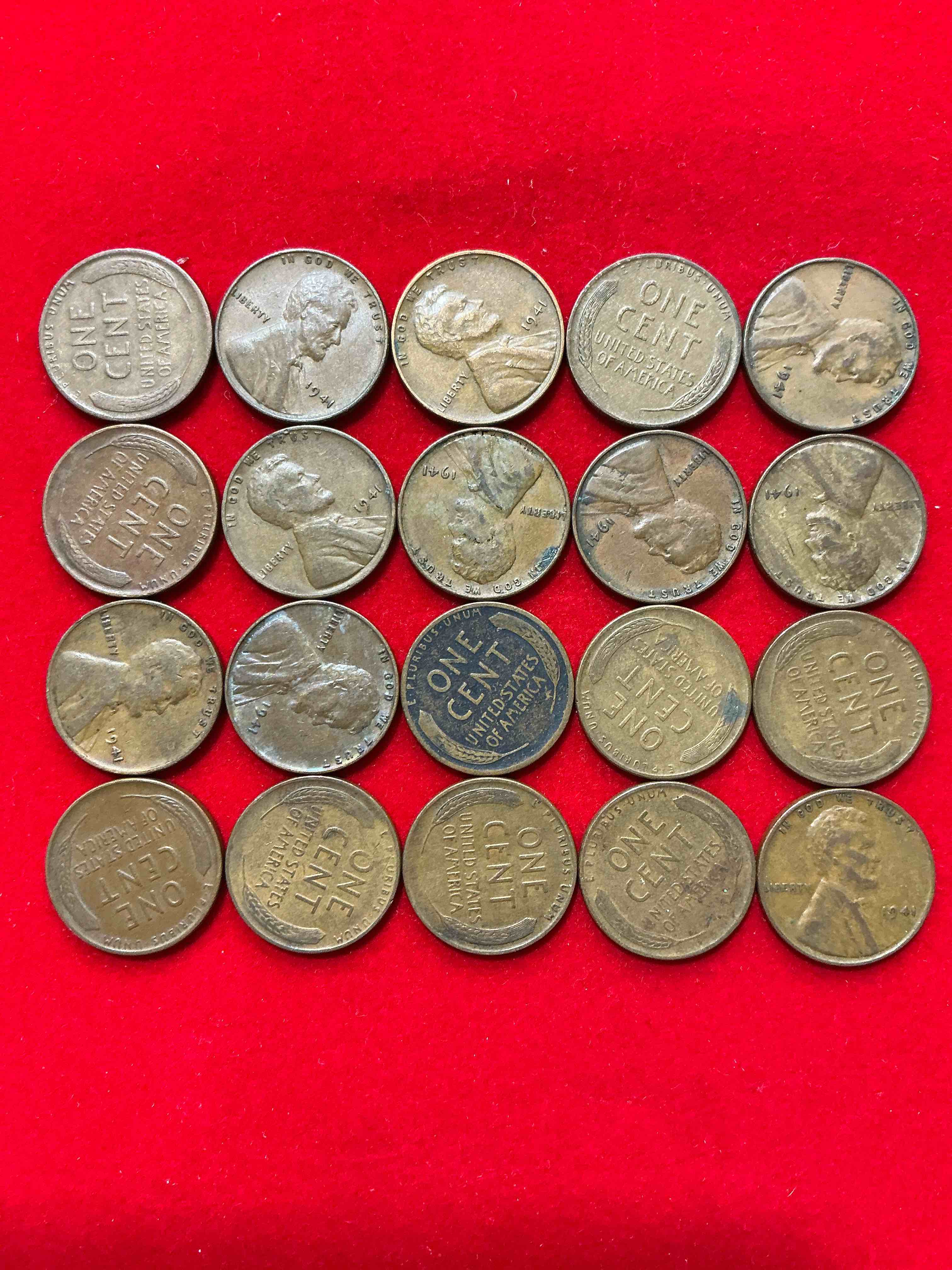 1941 pearl harbor ww2 era pennies! dec 7, 1941, a day that will live in infamy when the japanese bombed pearl harbor bringing america into world war 2! up for auction are 1941 pennies in great condition, awesome pieces of wwii history!