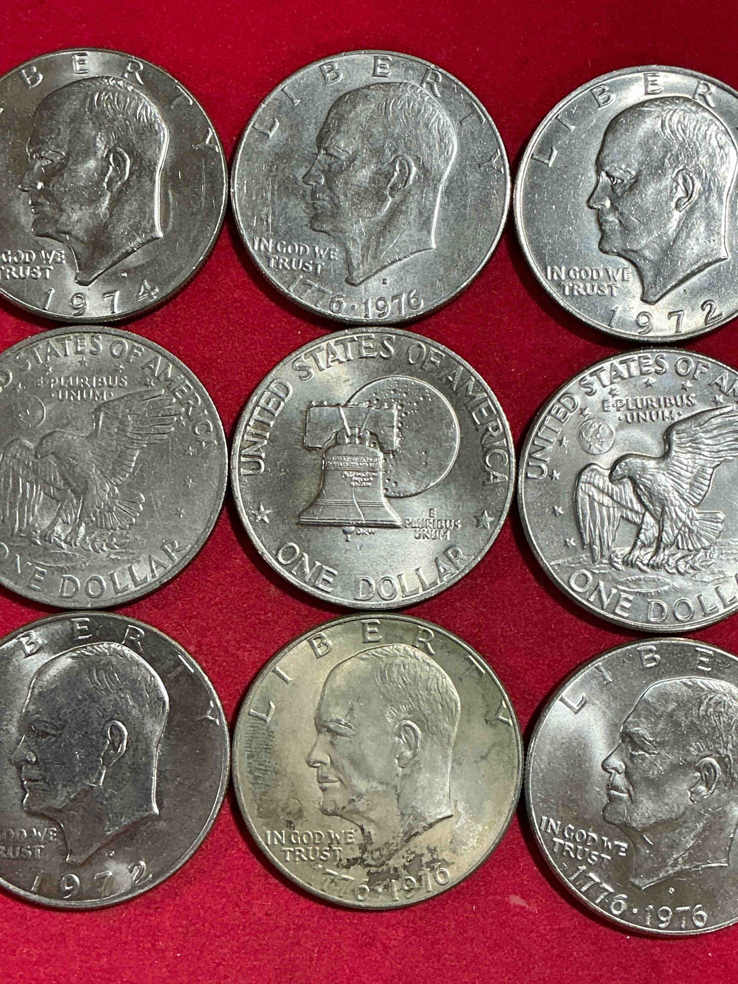Gorgeous Eisenhower Dollars! Here Are Circulated “Ike” Dollars! Up For Auction Are Ike One Dollar Coins From Different Years! Awesome Ike Dollars! Even Includes Rare Bicentennial 1976 Edition