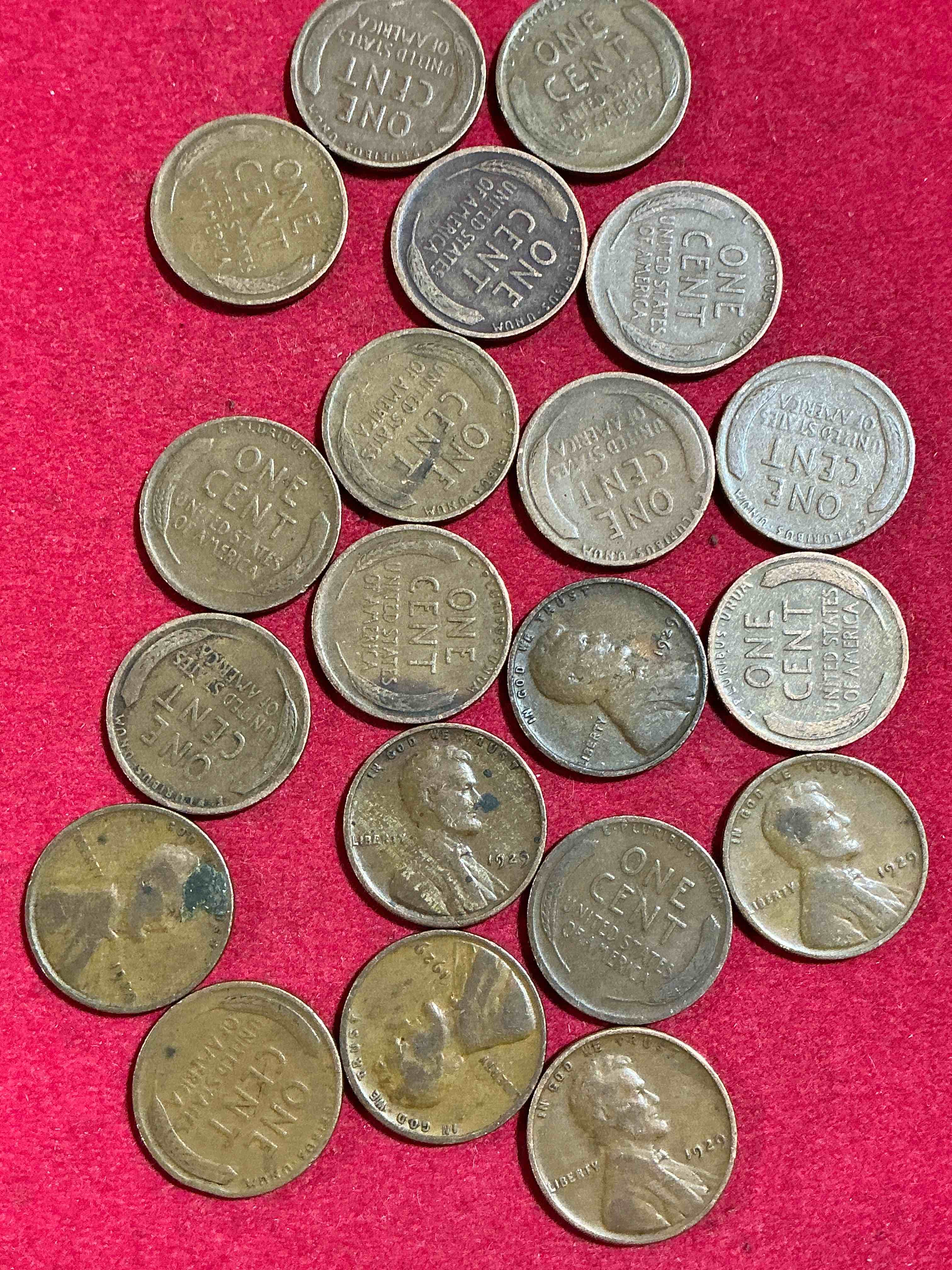 1929, A Year Of Infamy!  1929 Is The Year The Roaring 1920’s Came To An End With The Devastating Stock Market Crash Of October 1929 That Led To The Great Depression.  Own Pieces Of This Era With These Genuine 1929 Wheat Pennies In Nice Condition!  