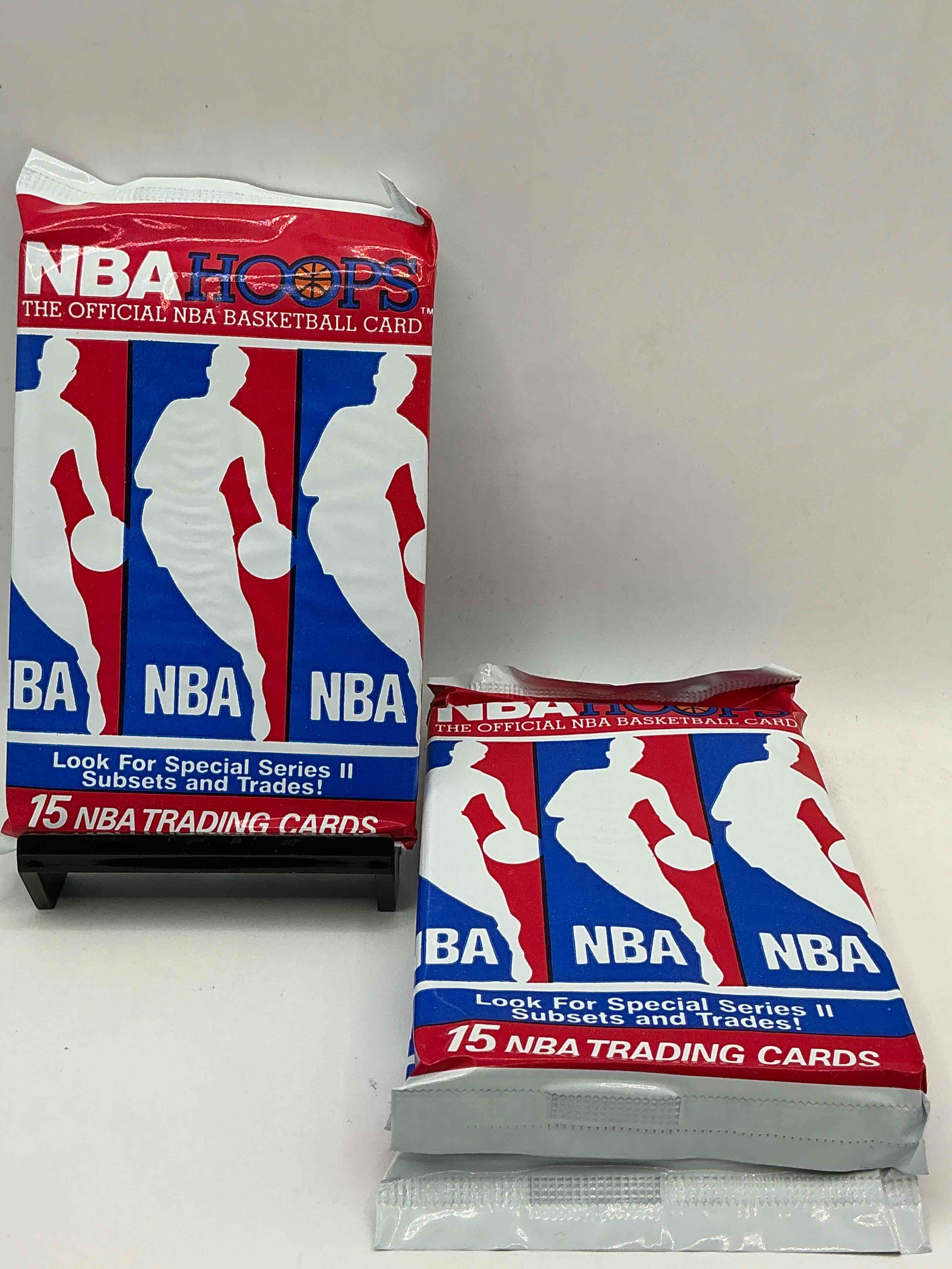 Michael Jordan?! Wow, Vintage 1990/91 NBA Hoops RARE Red Series Two Sealed Sports Card & Collectible Pack, Direct From Original Factory Sealed Retail Case! Series 2 Extremely Hard To Find & Includes Sought After Subsets! Look For Many Valuable Cards Such As Michael Jordan #65 (PSA 10 Value $225) & So Much More!