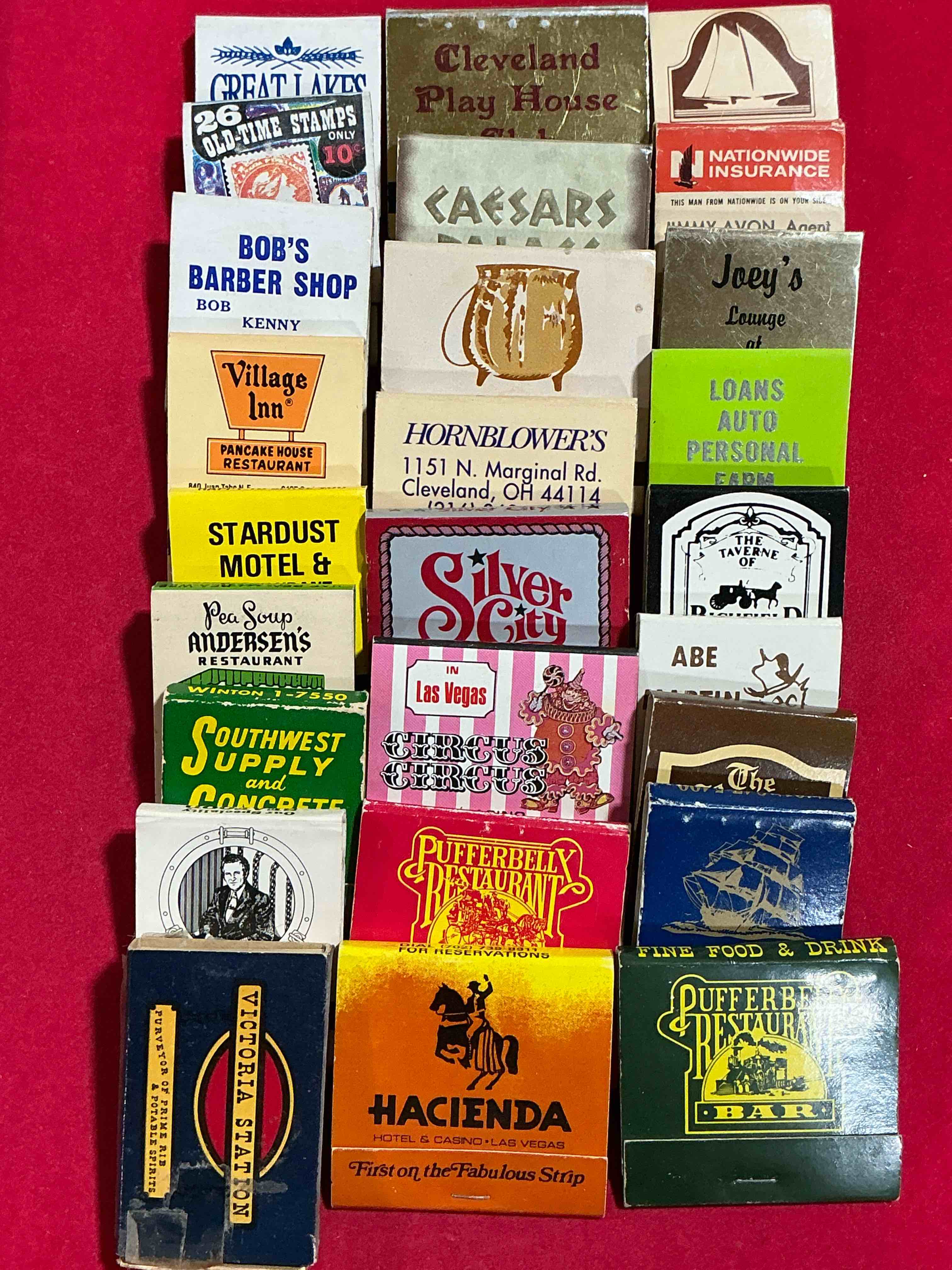 Vintage Matchbooks!  A Crazy Hard To Collect Collection Of Matchbooks From All Over, Many From Places That No Longer Exist!  Collection Spans Decades & Decades!  Most Books Are Complete With All Matches!  One Of A Kind Collection!  All Original & Impossible To Find Anywhere Else!