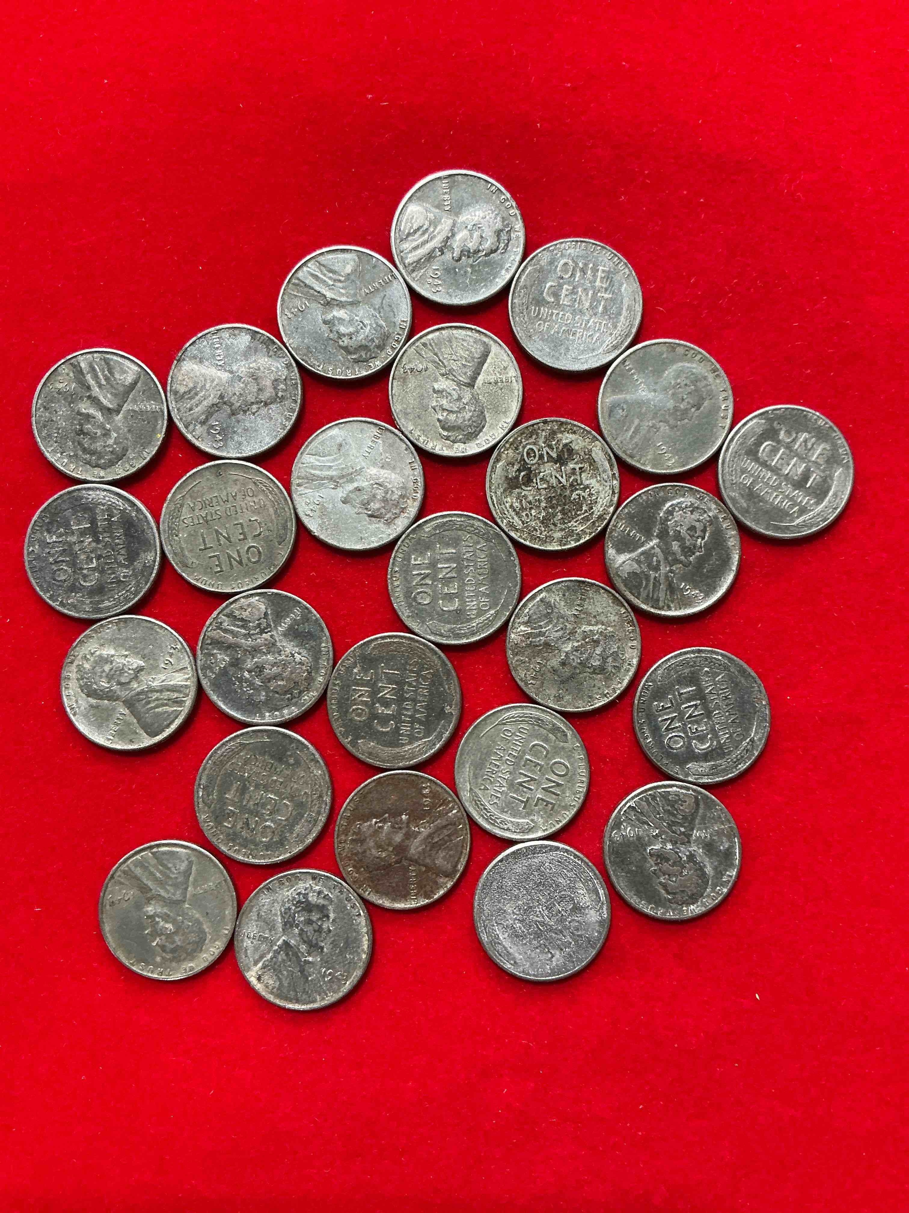 1943 World War Il History! Did You Know That In 1943 Copper Was So Valuable For Making Ammunition That The U.S. Treasury Made Pennies Out Of Steel?! 1943 STEEL Pennies Have Become Valuable, Rare Collector Items! Up For Auction Are Rare WWII Steel Pennies Appearing Circulated. Own Pieces Of World War II History That Are An Awesome Investment!