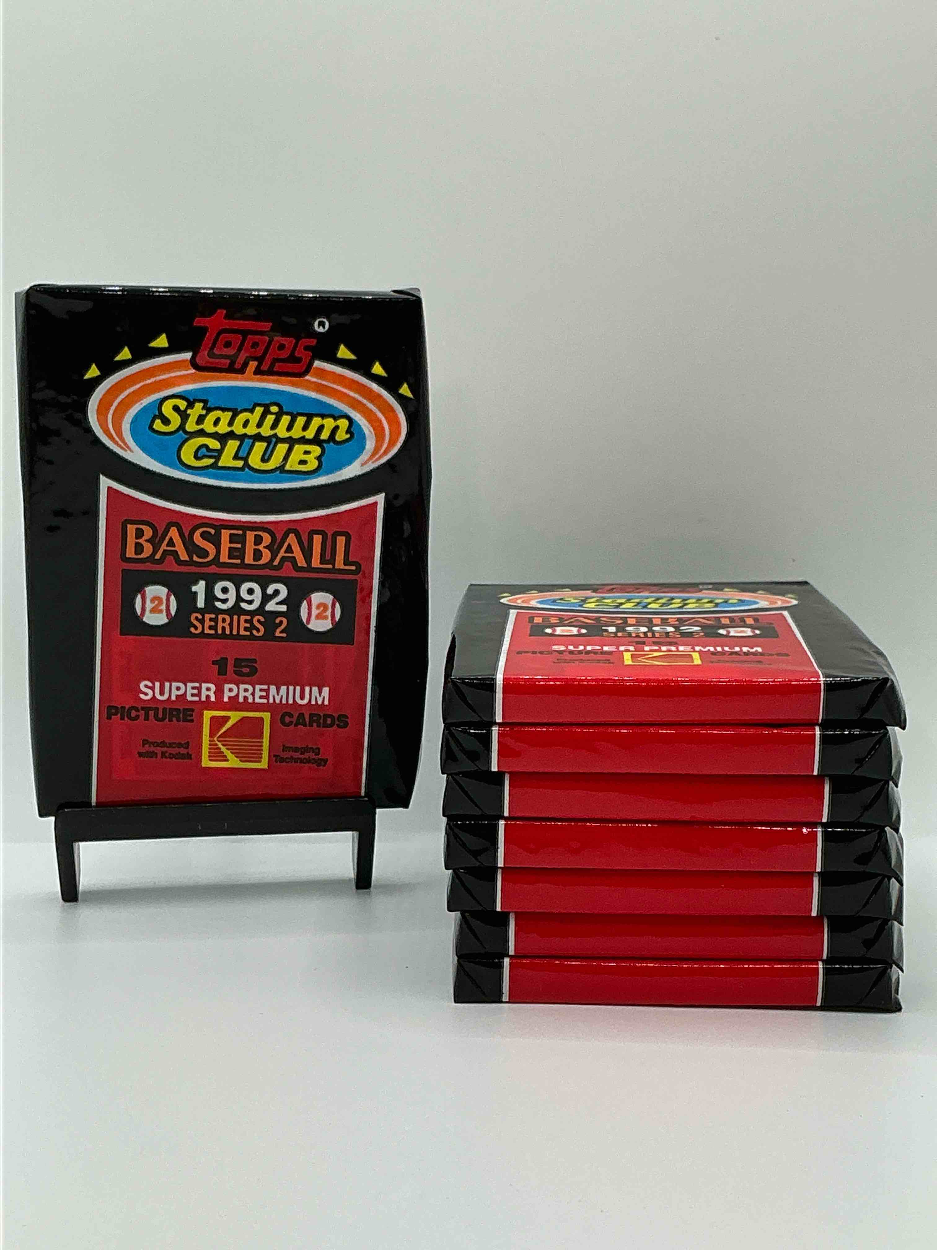 ken griffey jr!? frank thomas!? baseball insanity! 1992 topps stadium club baseball series ii unopened packs, direct from box! 15 premium baseball cards in each pack! search for griffey jr, nolan ryan, frank thomas & so much more!search for 1980's stars & hall of famers!