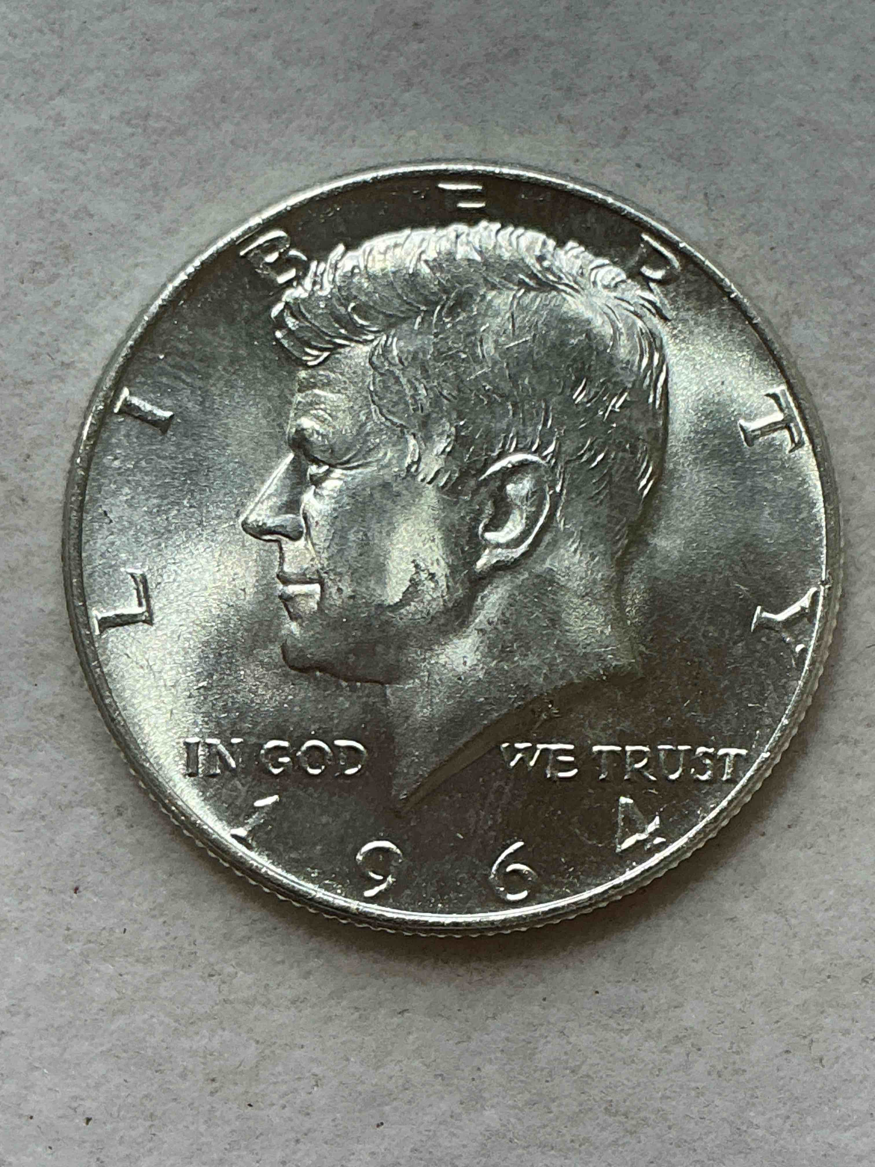 1964 rare kennedy 90% silver wow! did you know that 1964 is the only year kennedy half dollars are 90% silver?! when jfk was assassinated in 1963 the u.s. mint rushed to make a coin in his honor. they replaced the franklin half dollar with a kennedy version in 1964. after 1964 kennedy half dollars were made with 40% silver before eventually having no silver at all. 1964 is the year to collect kennedy half dollars if you are investing in u.s. fine silver! check out this rare 1964 kennedy half dollar in excellent condition!