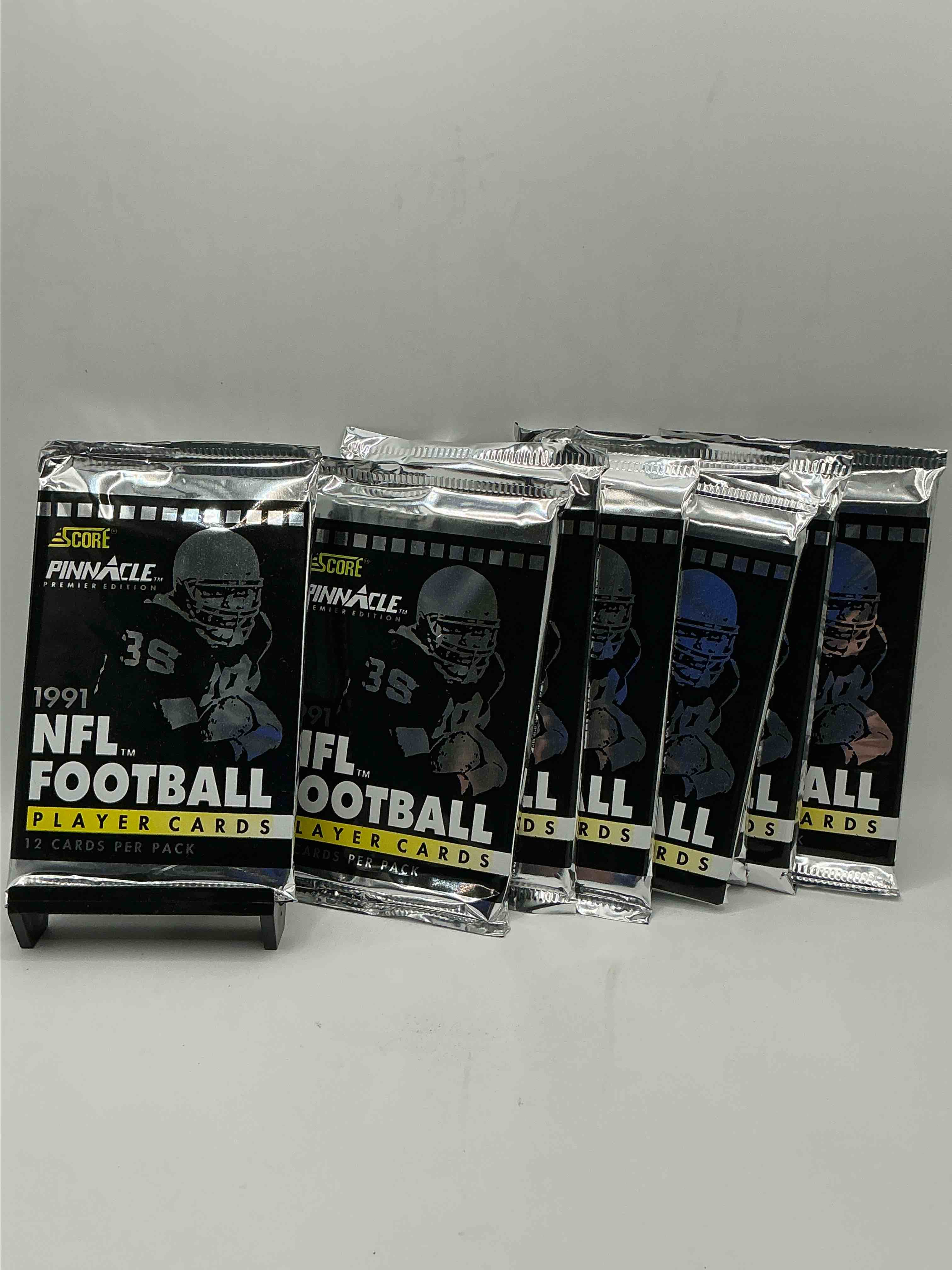 1991 pinnacle premier edition score unopened sports card packs direct from original box! search for valuable emmitt smith cards & other stars!