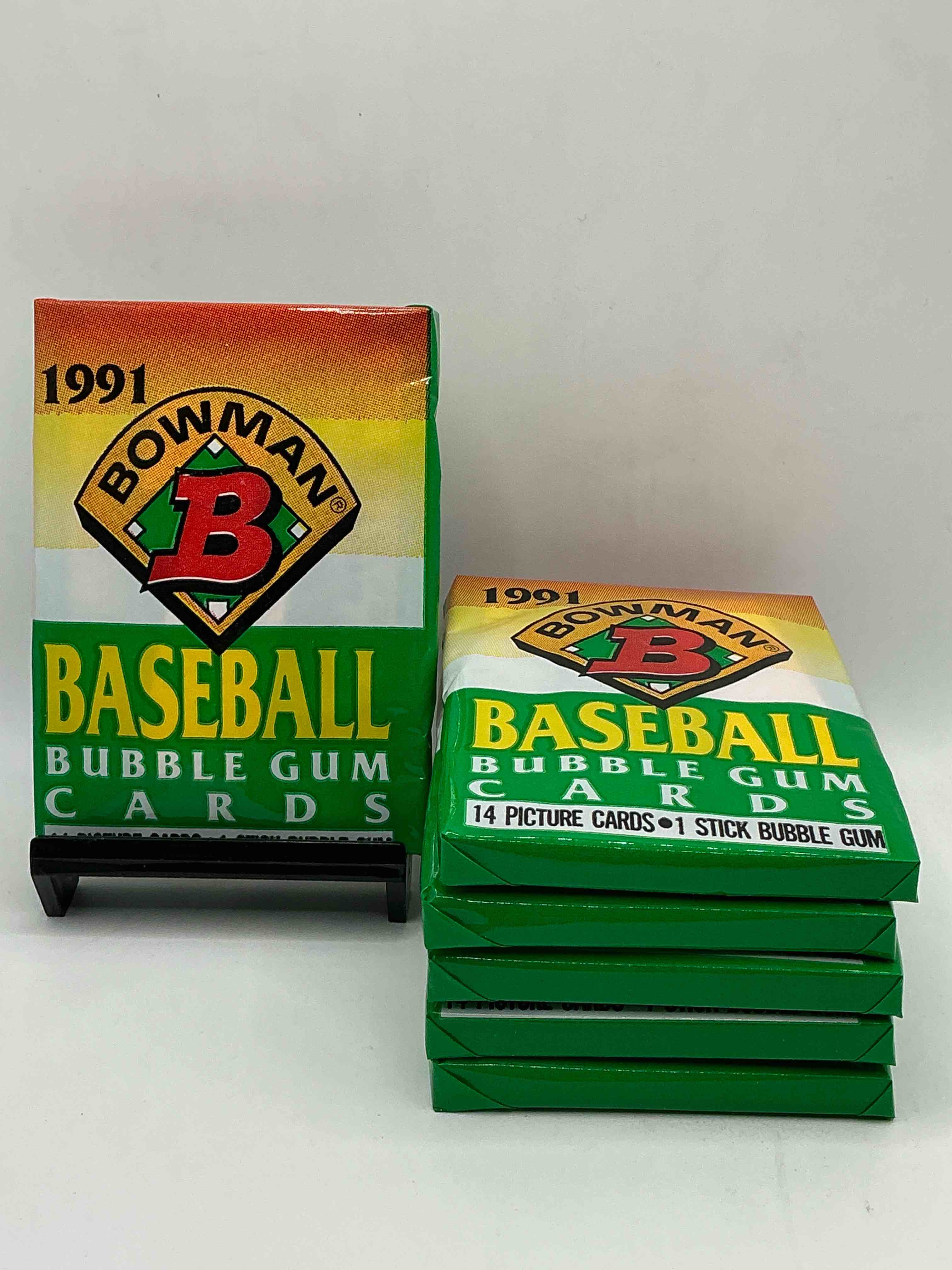 1991 bowman baseball unopened wax packs, direct from original retail casel search for early barry bonds, ken griffey jr. & more!