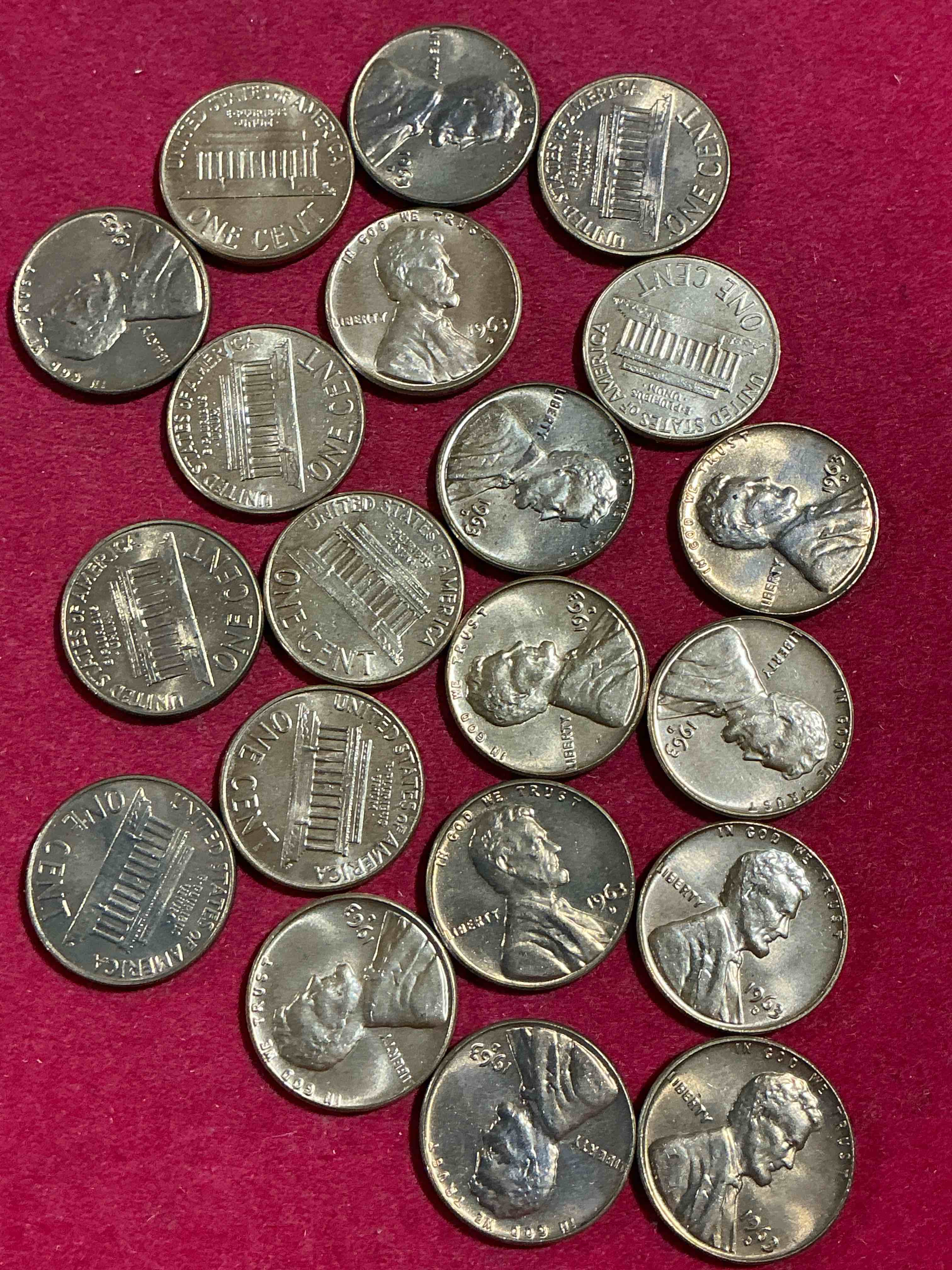 1963 "I Have A Dream" Era Brilliant Uncirculated Wheat Pennies! These 1963 Pennies Are Direct From The Original Treasury Rolls & Haven't Seen The Light Of Day Since 1963! Dr. Martin Luther King Famously Gave His "I Have A Dream" Speech On Aug 28, 1963. Own Pieces Of This Era With These Incredible Pieces Of History!
