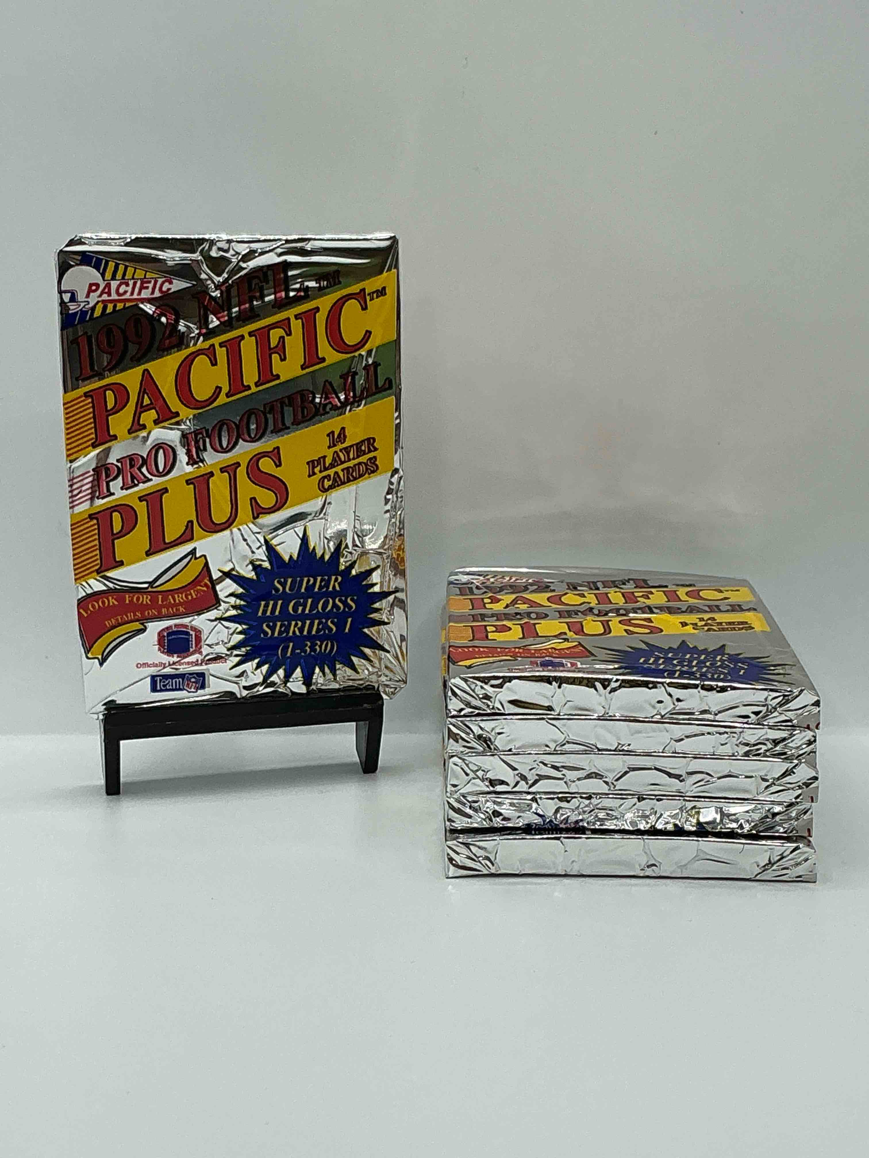 look for largent! steve largent signed 1000 cards that were randomly inserted in these 1992 pacific football card packs! no way… can you find one?