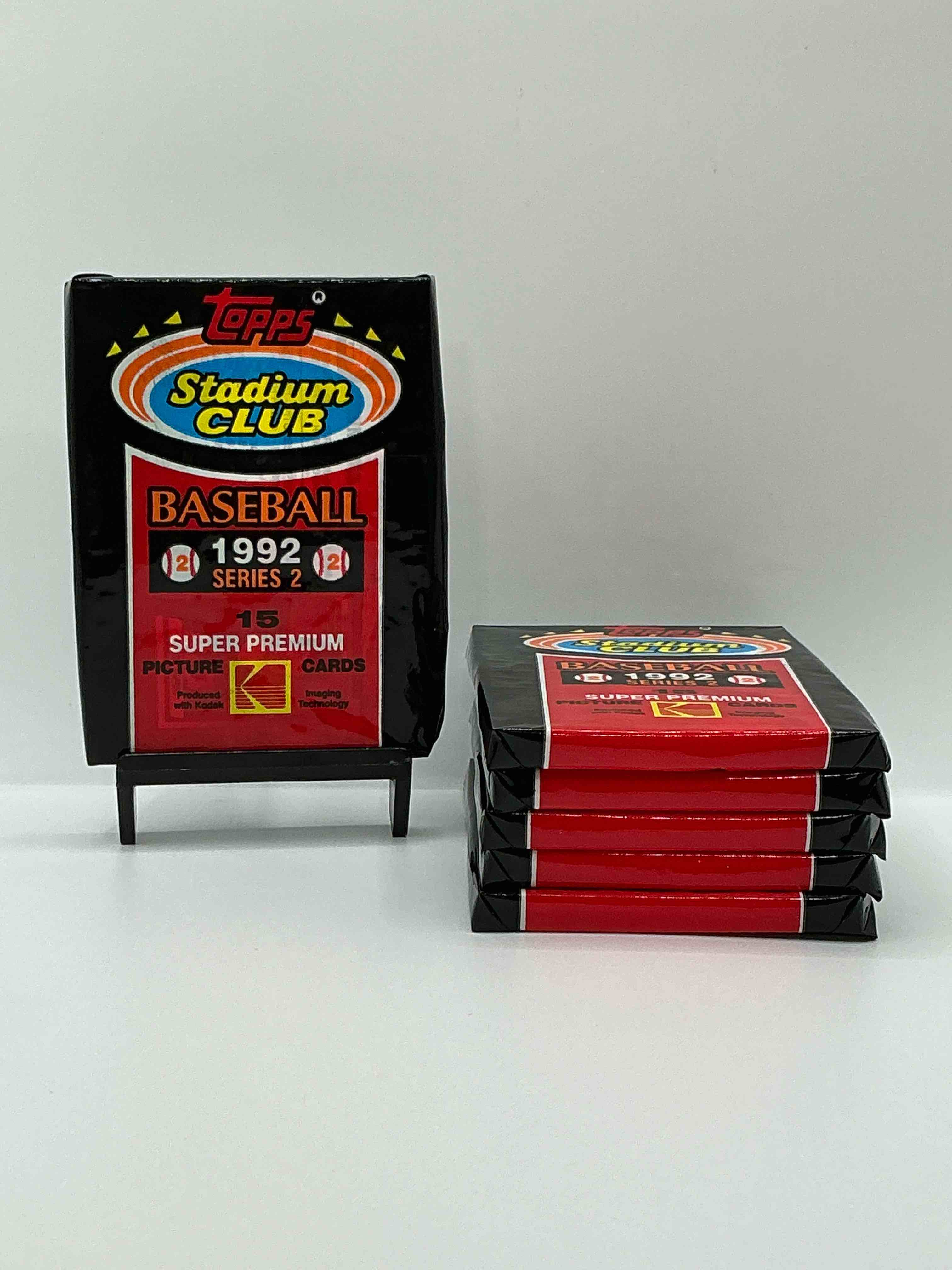 ken griffey jr!? frank thomas!? baseball insanity! 1992 topps stadium club baseball series ii unopened packs, direct from box! 15 premium baseball cards in each pack! search for griffey jr, nolan ryan, frank thomas & so much more!search for 1980's stars & hall of famers!