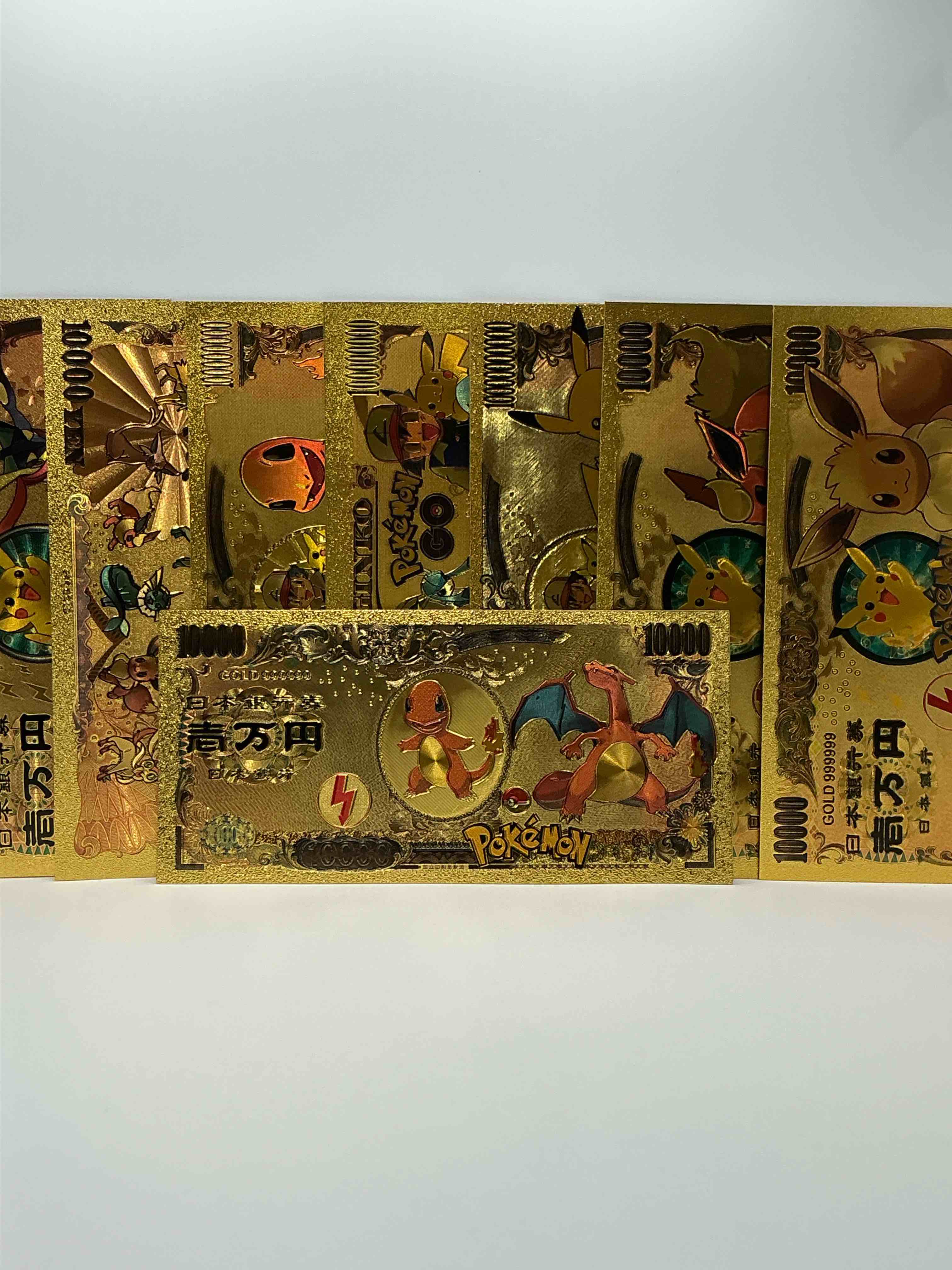 pokémon novelty gold in this color dollars! ultra cool novelty 10,000 pokémon bill with characters & cool designs! rare & hard to get! 
