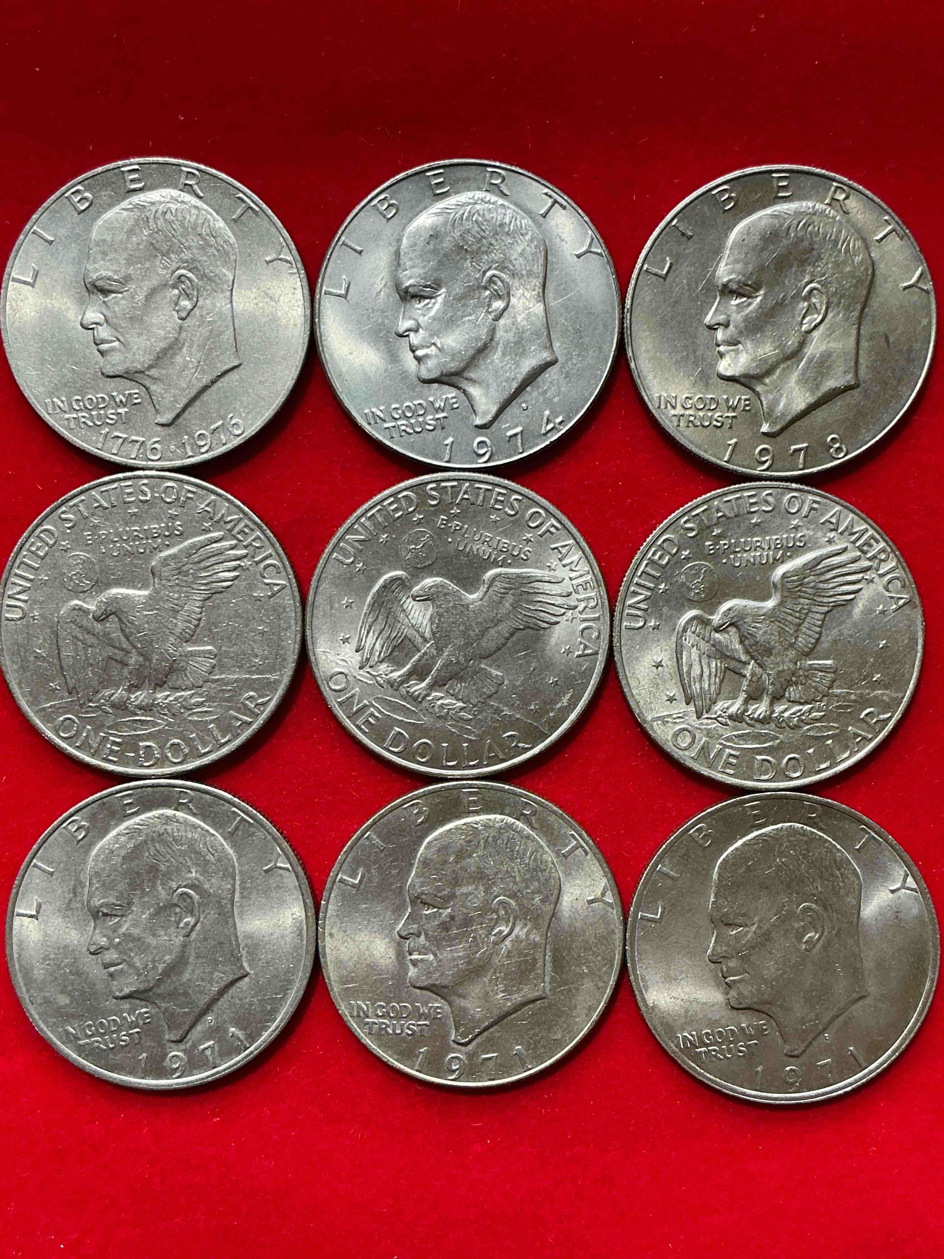 Gorgeous Eisenhower Dollars! Here Are Circulated “Ike” Dollars! Up For Auction Are Ike One Dollar Coins From Different Years! Awesome Ike Dollars! Even Includes Rare Bicentennial 1976 Edition
