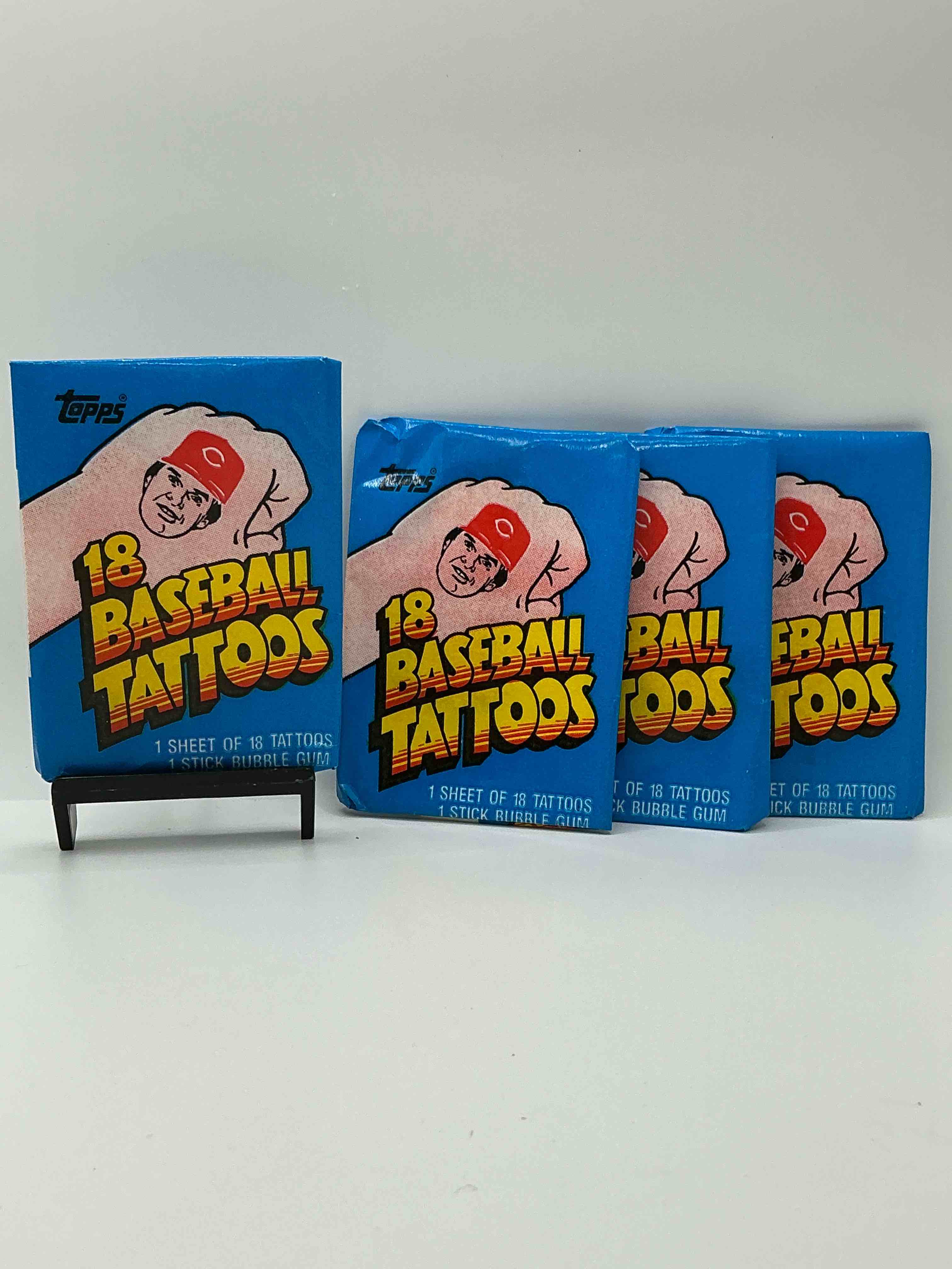 Rare! Topps 1986 Baseball Tattoos! These Packs Are Rare & Fun, Filled With Cool Mid 80’s Tattoos Of Some Of Baseball Greatest Players & Legends! Super Rare 80’s Baseball Fun!