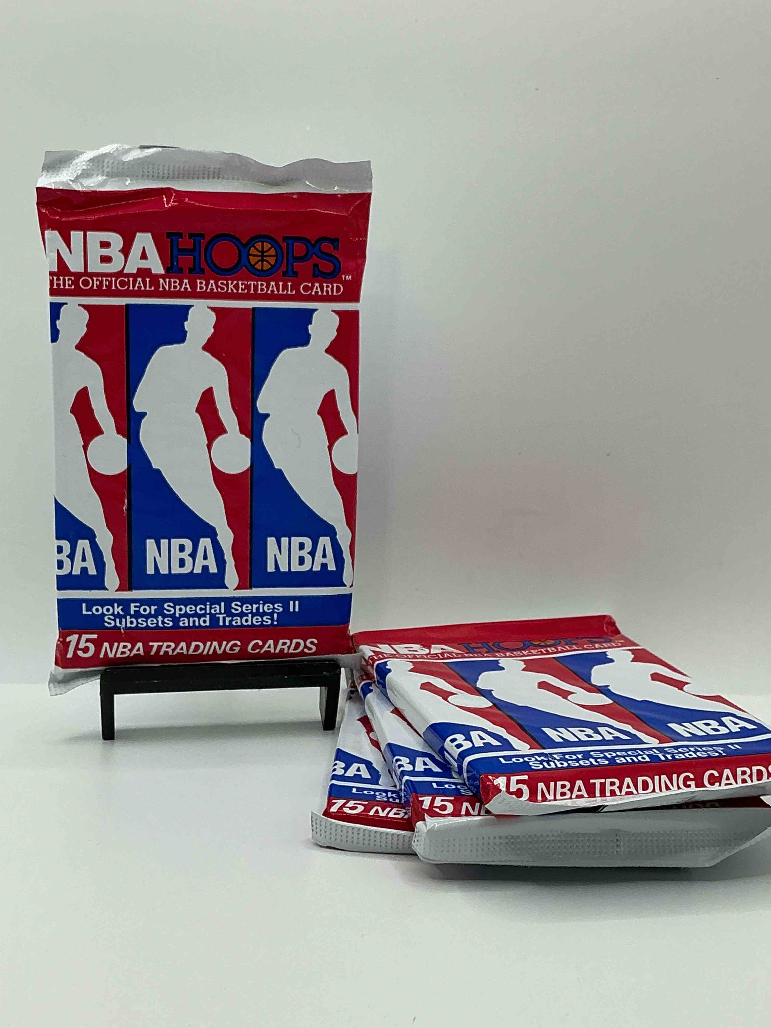 Michael Jordan?! Wow, Vintage 1990/91 NBA Hoops RARE Red Series Two Sealed Sports Card & Collectible Pack, Direct From Original Factory Sealed Retail Case! Series 2 Extremely Hard To Find & Includes Sought After Subsets! Look For Many Valuable Cards Such As Michael Jordan #65 (PSA 10 Value $225) & So Much More!