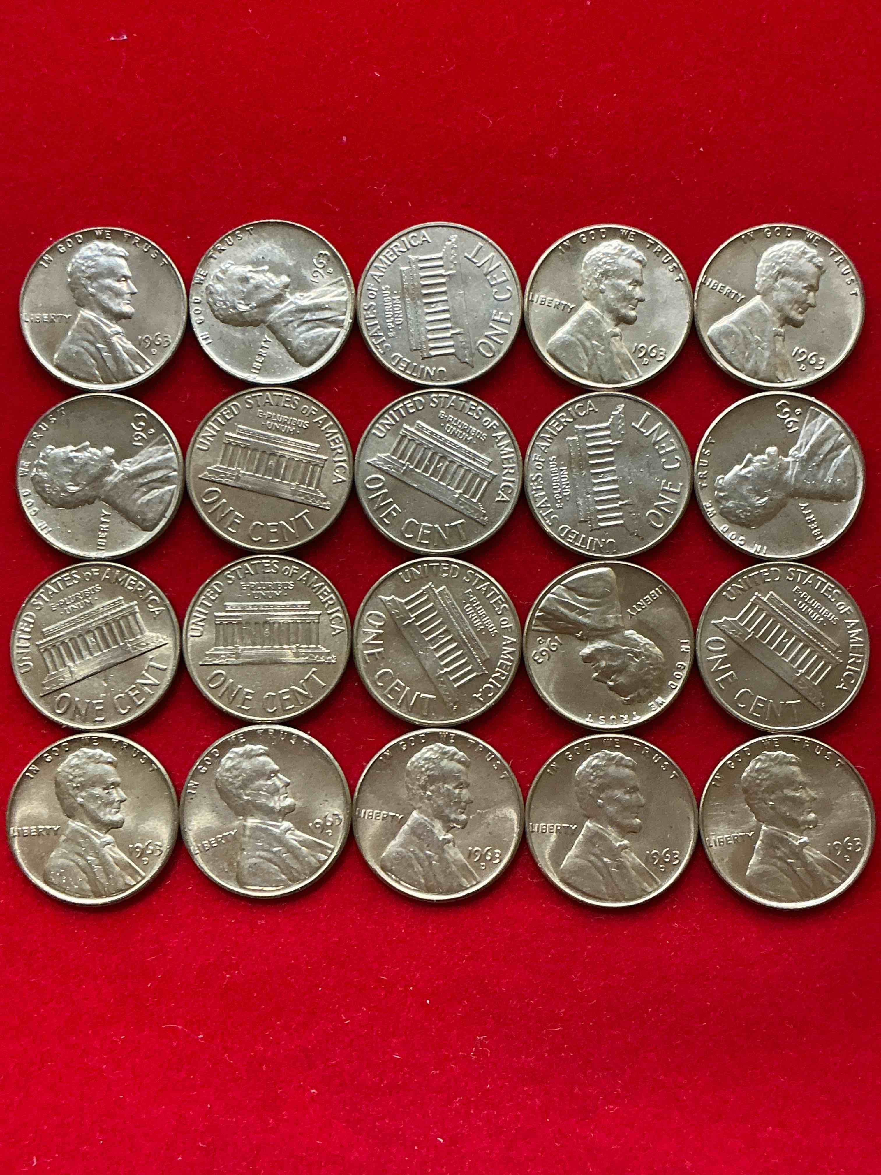 1963 "I Have A Dream" Era Brilliant Uncirculated Wheat Pennies! These 1963 Pennies Are Direct From The Original Treasury Rolls & Haven't Seen The Light Of Day Since 1963! Dr. Martin Luther King Famously Gave His "I Have A Dream" Speech On Aug 28, 1963. Own Pieces Of This Era With These Incredible Pieces Of History!