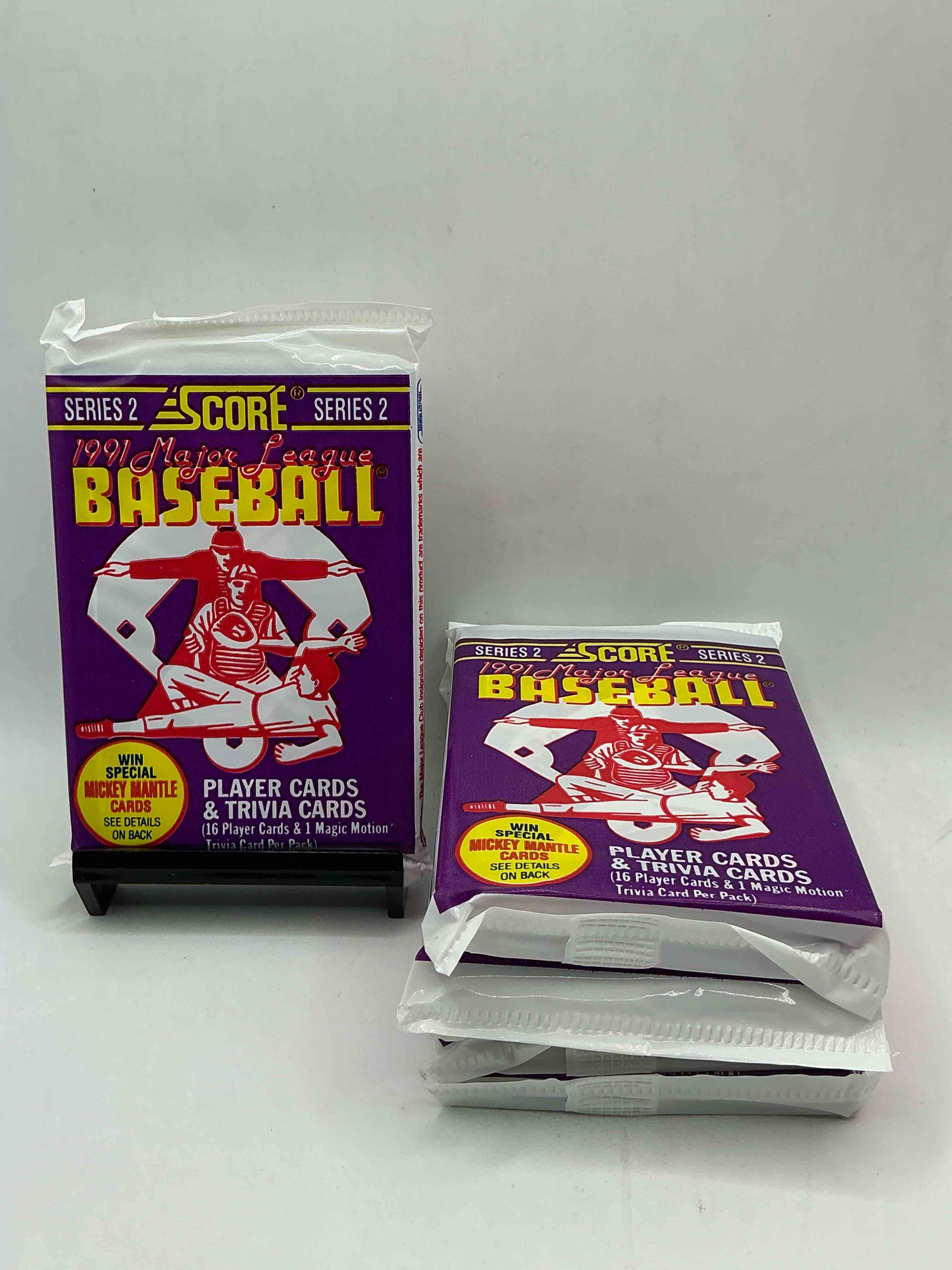 signed mickey mantle? 1991 score baseball unopened packs! 2,493 signed mickey mantle cards from this year out there, fetching big money if pulled! insanely cool & valuable pocks with stars & rookies!