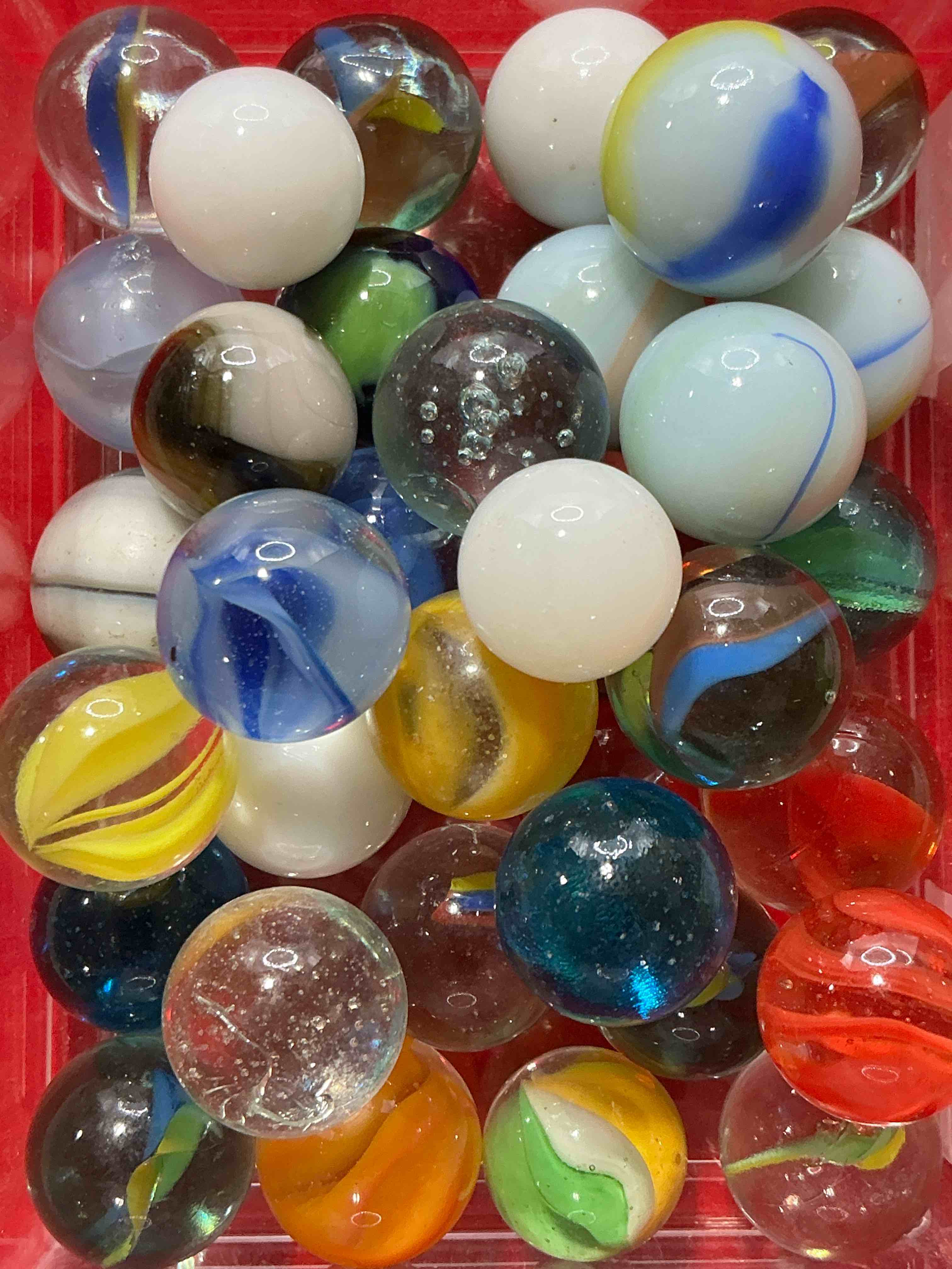 antique glass marbles! genuine stunning marbles lot, some marbles made between the years 1925-1965 & some may be made with uranium! some may are great depression era & even earlier! gorgeous, authentic pieces of history!  