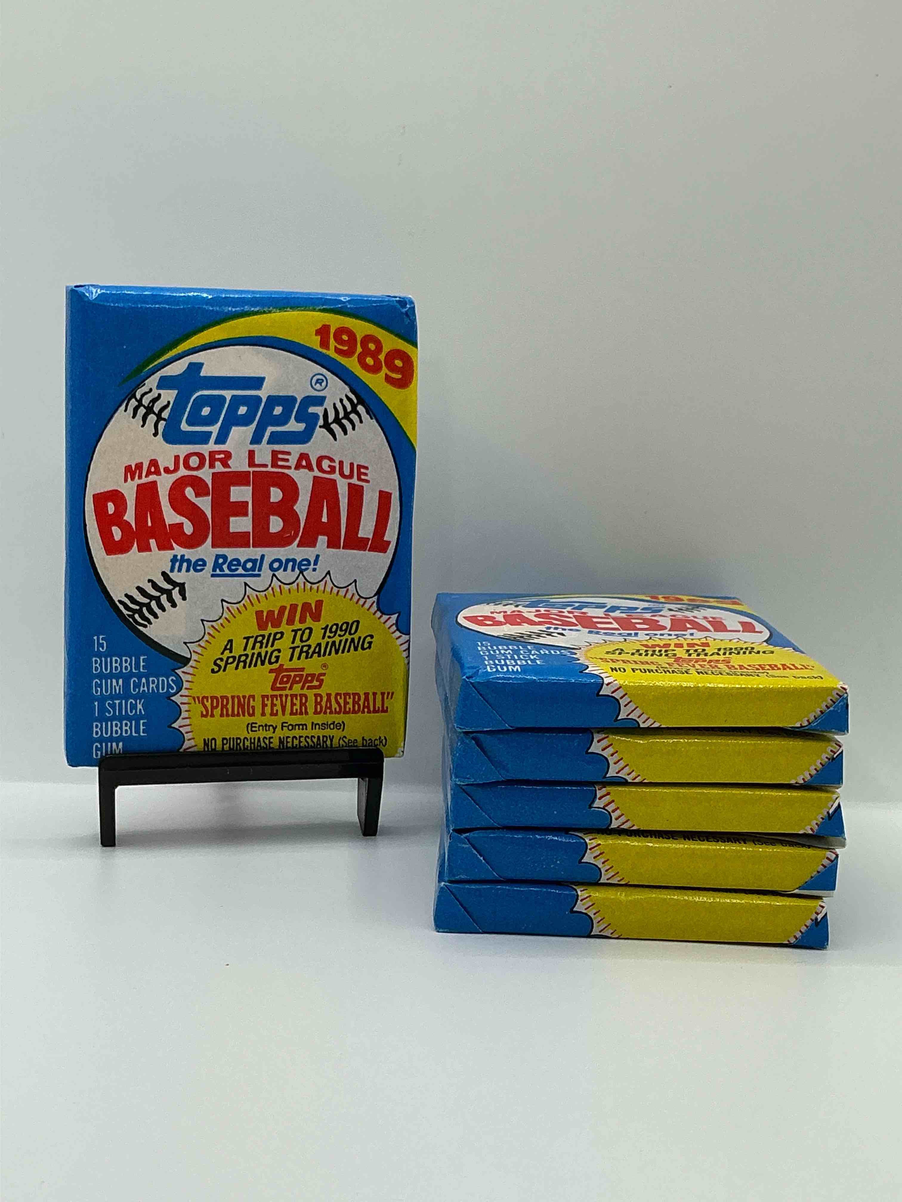 john smoltz & randy johnson rookies!? 1989 topps baseball unopened sports card wax packs! direct from original retail case! search for valuable ken griffey jr. & randy johnson rookie cards as well as valuable bo jackson