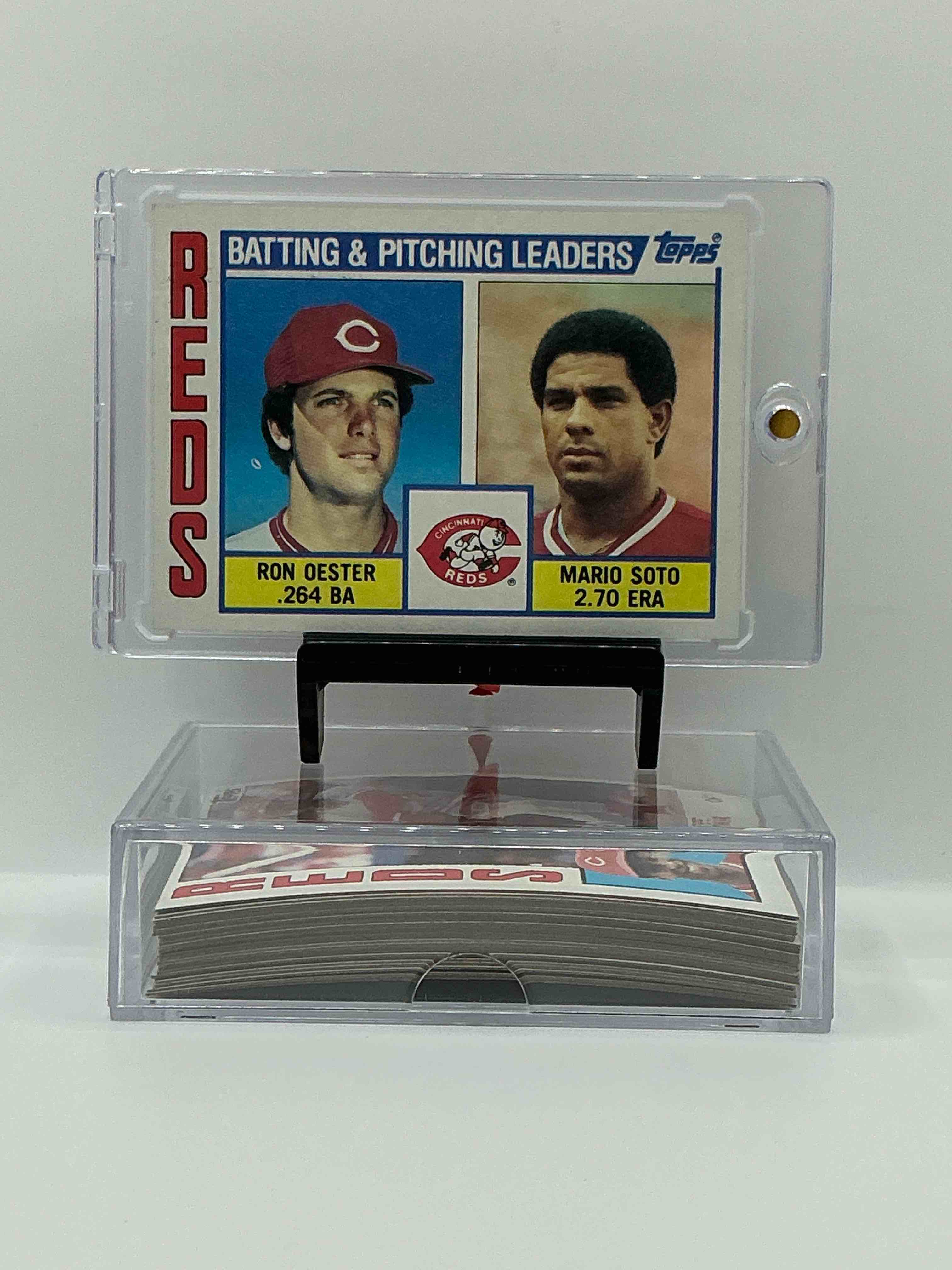1984 reds team set! card reds set! dave concepcion, cesar cedeno, ron oester & more! reds fans rejoice!