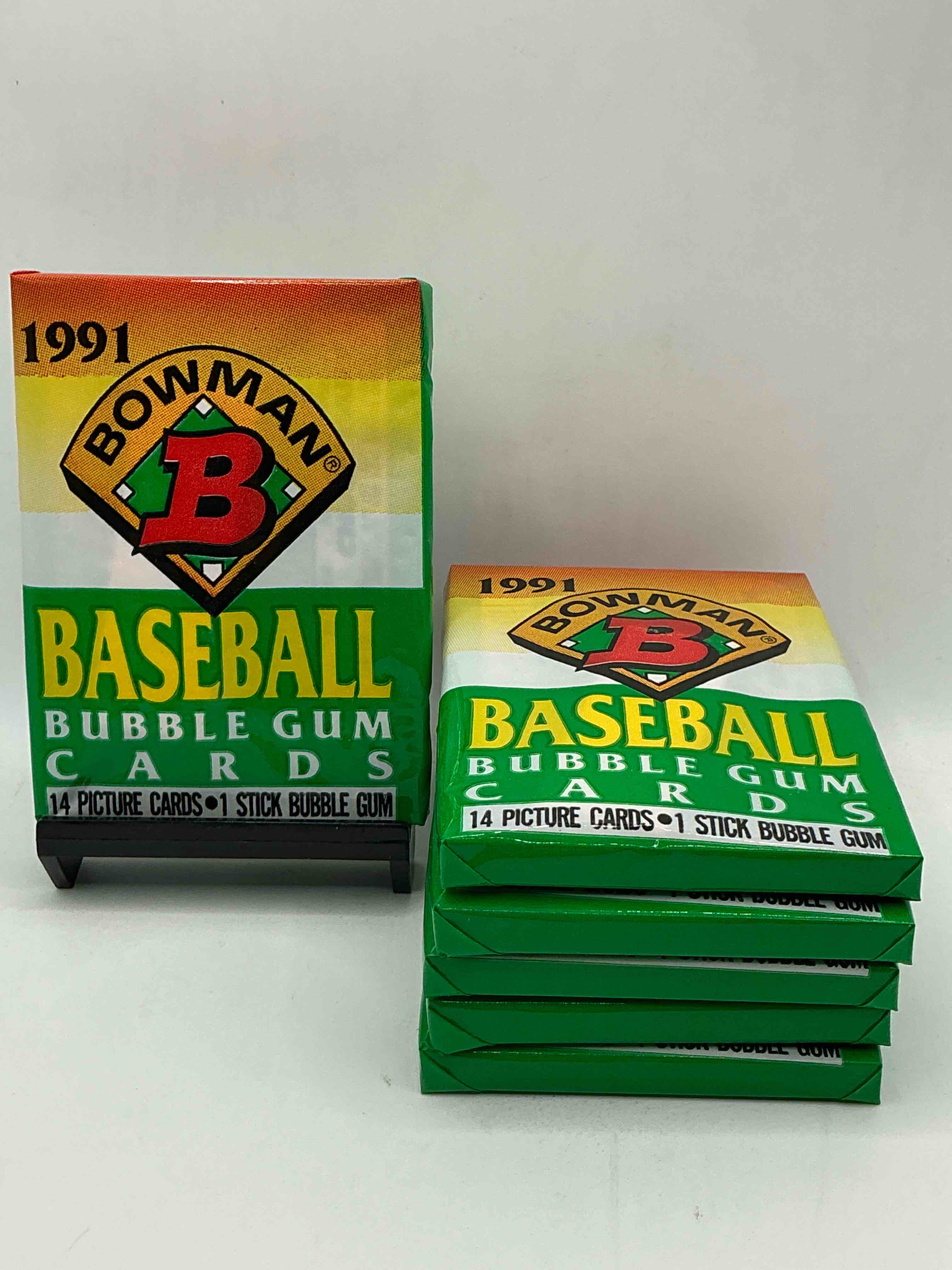 1991 bowman baseball unopened wax packs, direct from original retail case! search for early barry bonds, ken griffey jr. & more!