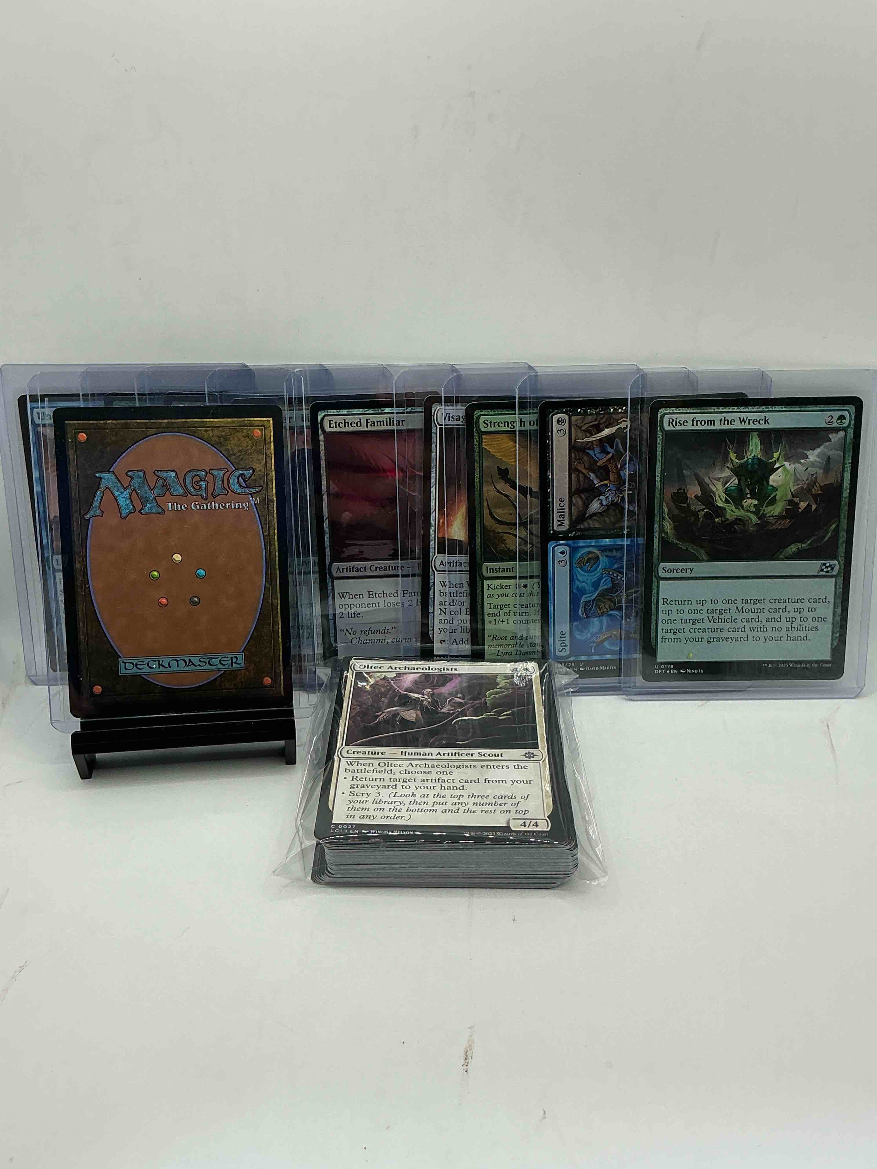Condition photo showing New/Like New for magic the gathering 50 card lot! lot includes 10 rare or holo foil cards! all cards in excellent shape condition! a great way to join the mtg craze!