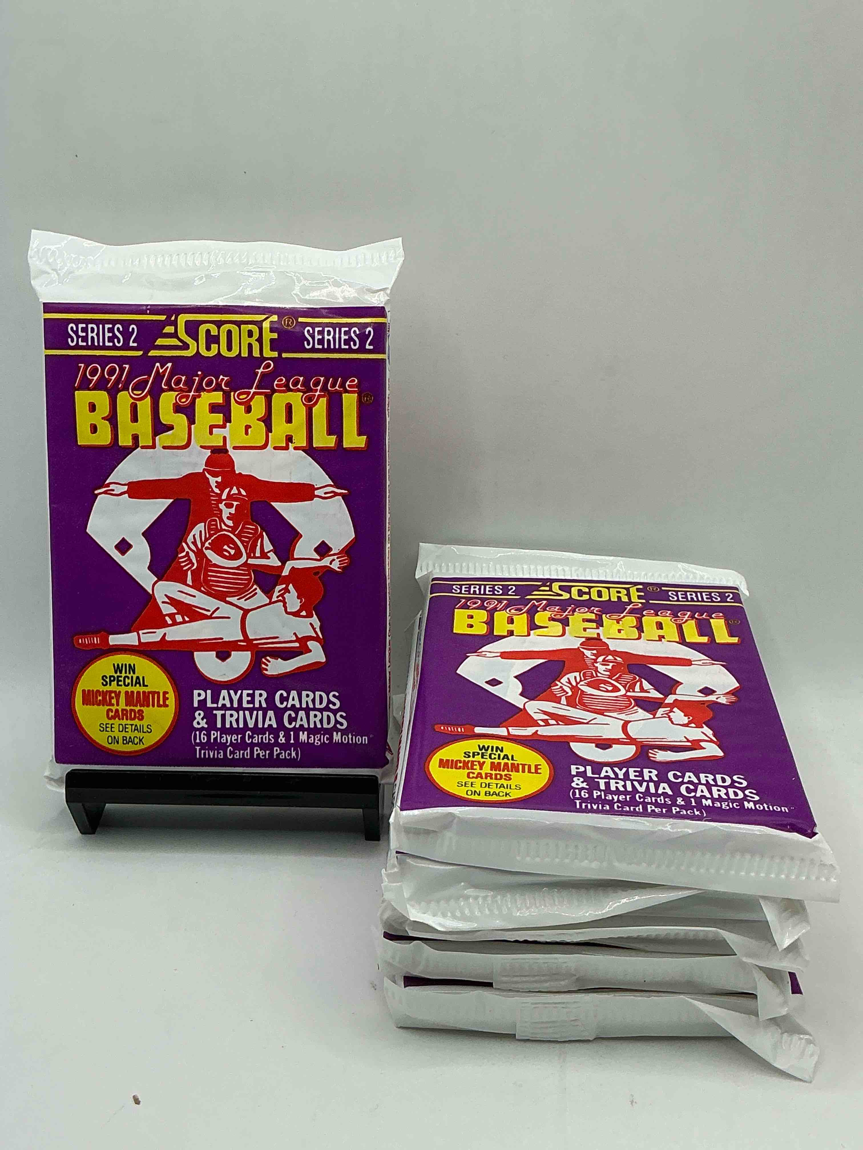 signed mickey mantle? 1991 score baseball unopened packs! 2,493 signed mickey mantle cards from this year out there, fetching big money if pulled! insanely cool & valuable pocks with stars & rookies!