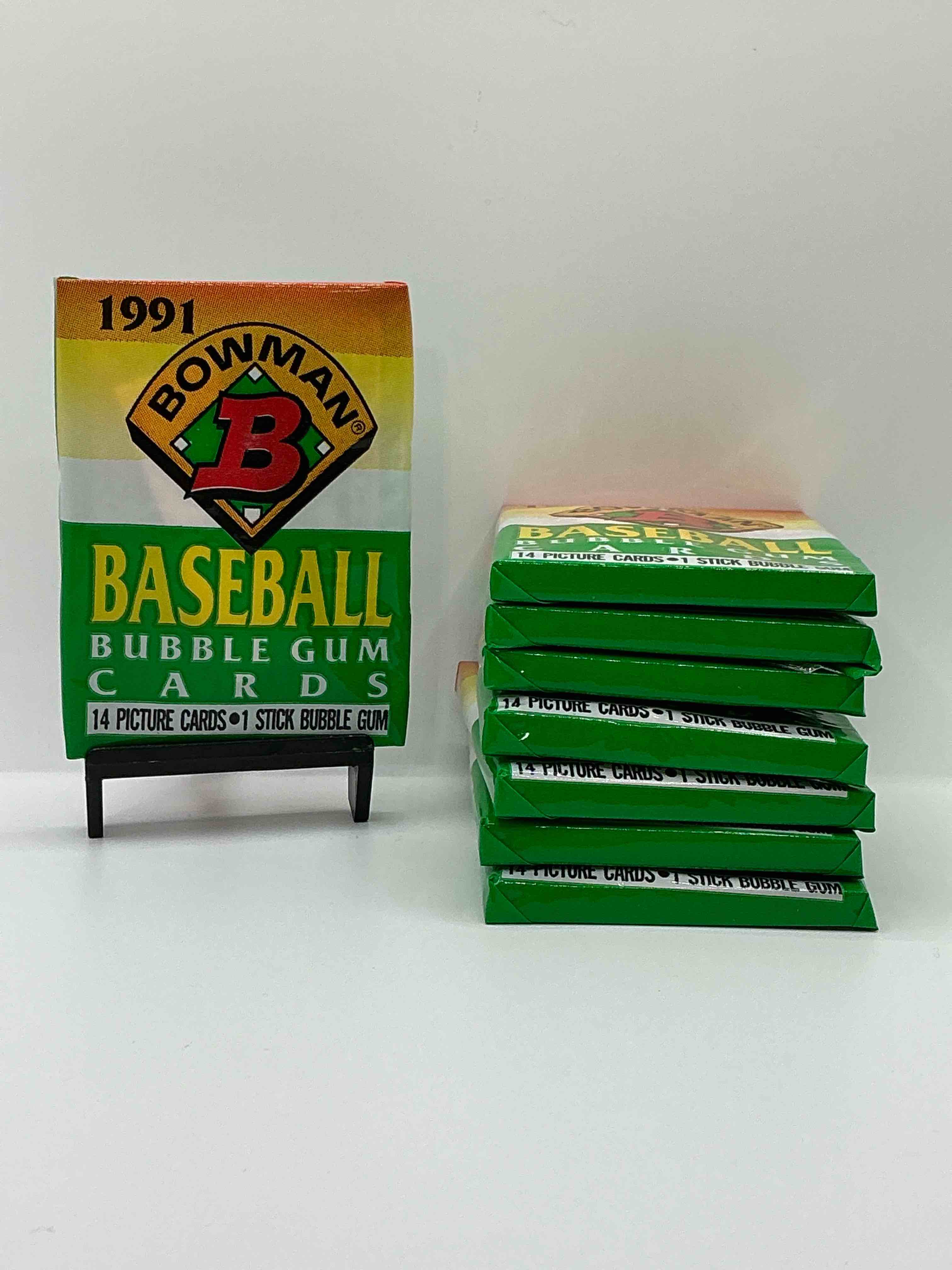 1991 bowman baseball unopened wax packs, direct from original retail case! search for early barry bonds, ken griffey jr. & more!