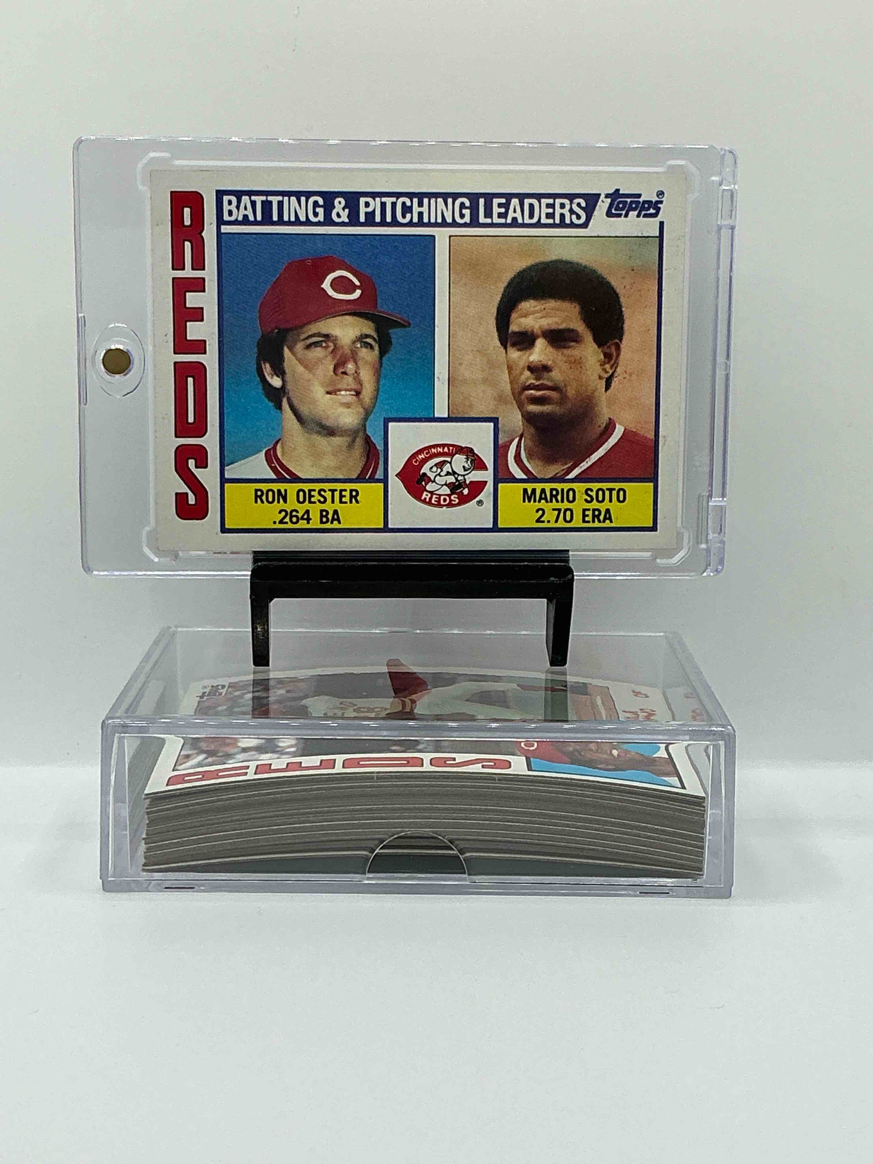 1984 reds team set! card reds set! dave concepcion, cesar cedeno, ron oester & more! reds fans rejoice!