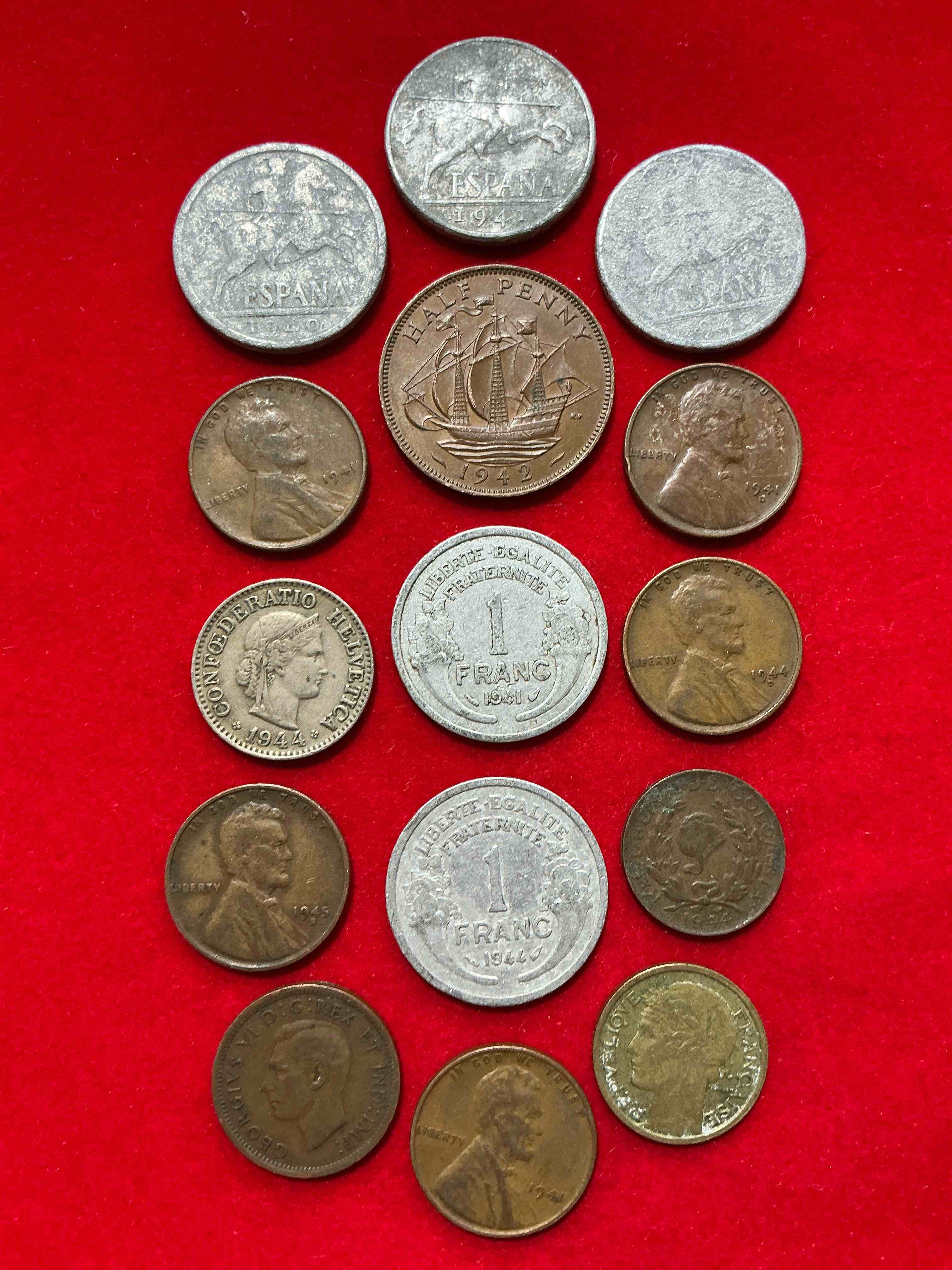 world war two era buffs rejoice! check out this collection of ww2 era (1939-1945) coins! super hard to collect & find in one place! great conversation pieces & incredible pieces of history!