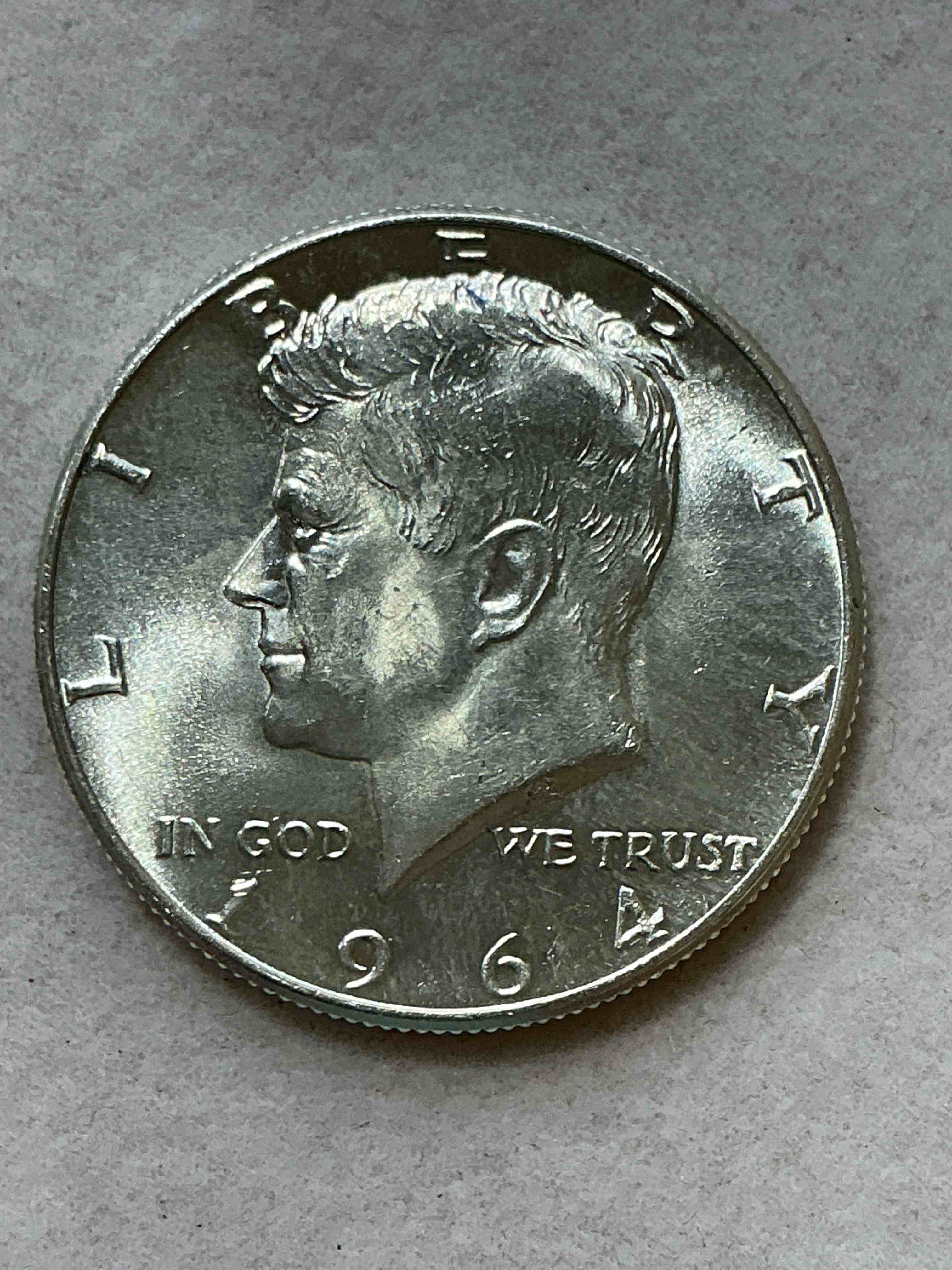 1964 rare uncirculated kennedy 90% silver wow! did you know that 1964 is the only year kennedy half dollars are 90% silver?! when jfk was assassinated in 1963 the u.s. mint rushed to make a coin in his honor. they replaced the franklin half dollar with a kennedy version in 1964. after 1964 kennedy half dollars were made with 40% silver before eventually having no silver at all. 1964 is the year to collect kennedy half dollars if you are investing in u.s. fine silver! check out this rare 1964 kennedy half dollar in excellent condition!