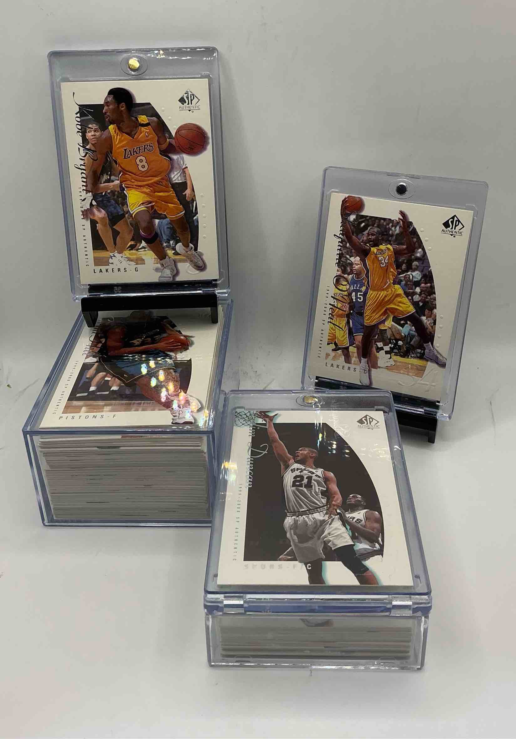 2000-01 basketball wow! super rare upper deck sp authentic nba basketball cards, complete all 90 cards from year! includes rare key kobe & shaq cards & so much more! excellent condition! a serious, rare, complete collector item!