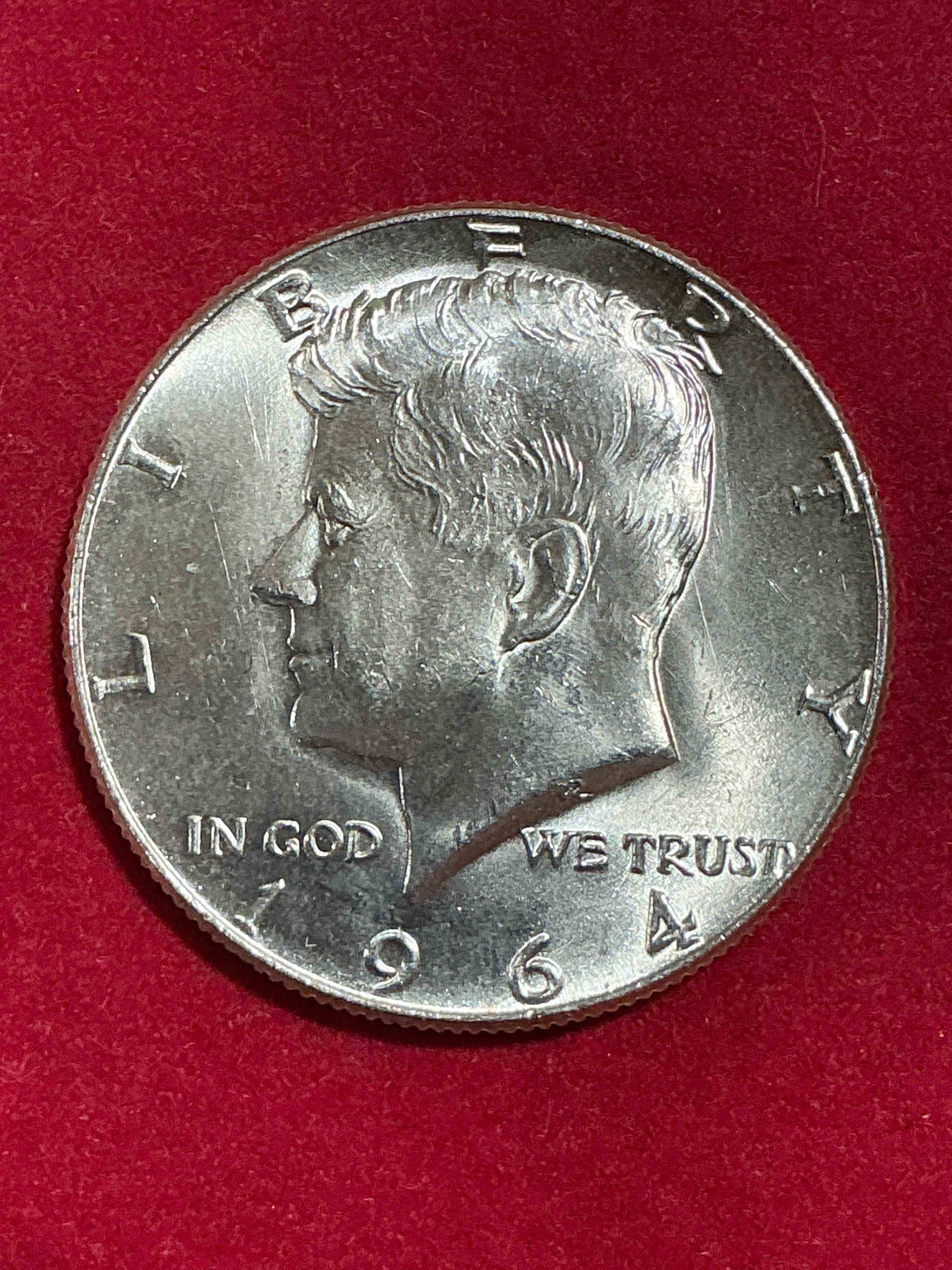 1964 rare uncirculated kennedy 90% silver wow! did you know that 1964 is the only year kennedy half dollars are 90% silver?! when jfk was assassinated in 1963 the u.s. mint rushed to make a coin in his honor. they replaced the franklin half dollar with a kennedy version in 1964. after 1964 kennedy half dollars were made with 40% silver before eventually having no silver at all. 1964 is the year to collect kennedy half dollars if you are investing in u.s. fine silver! check out this rare 1964 kennedy half dollar in excellent condition!