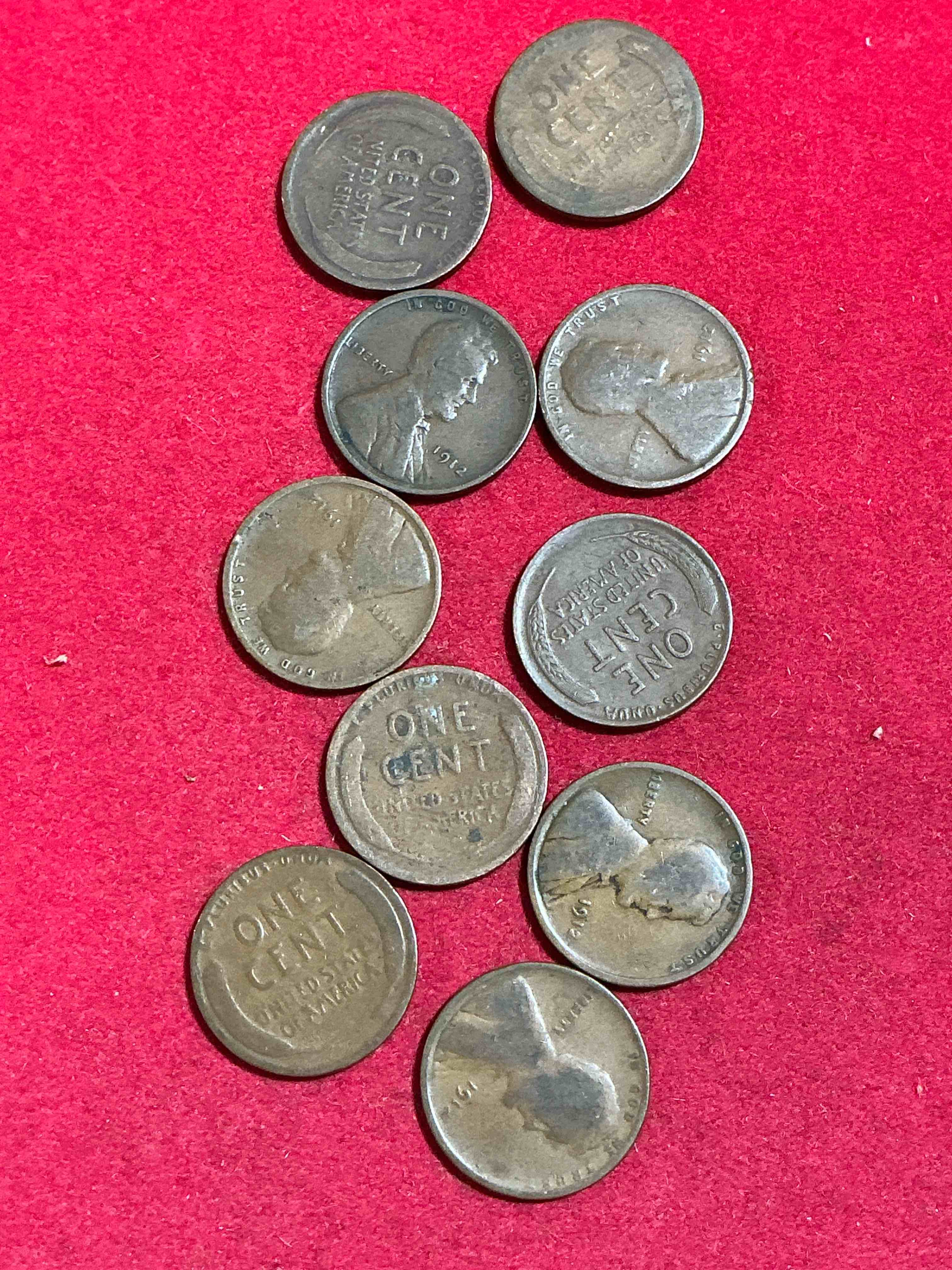1912 titanic era antique wheat pennies, authentic!  the titanic sank on april 12, 1912, just think of the history these coins have seen!  great condition!  own these serious collector items from the era of titanic!  
