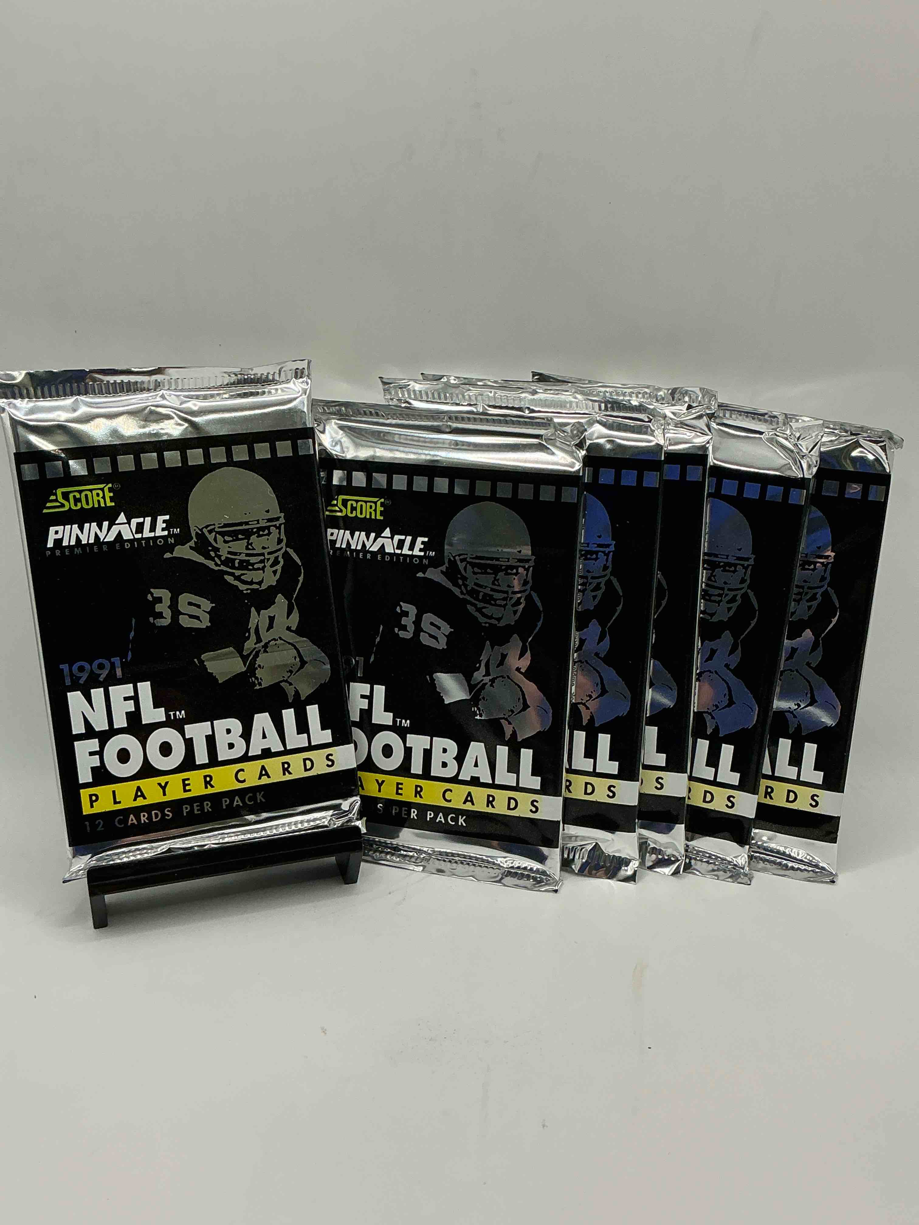 1991 pinnacle premier edition score unopened sports card packs direct from original box! search for valuable emmitt smith cards & other stars!