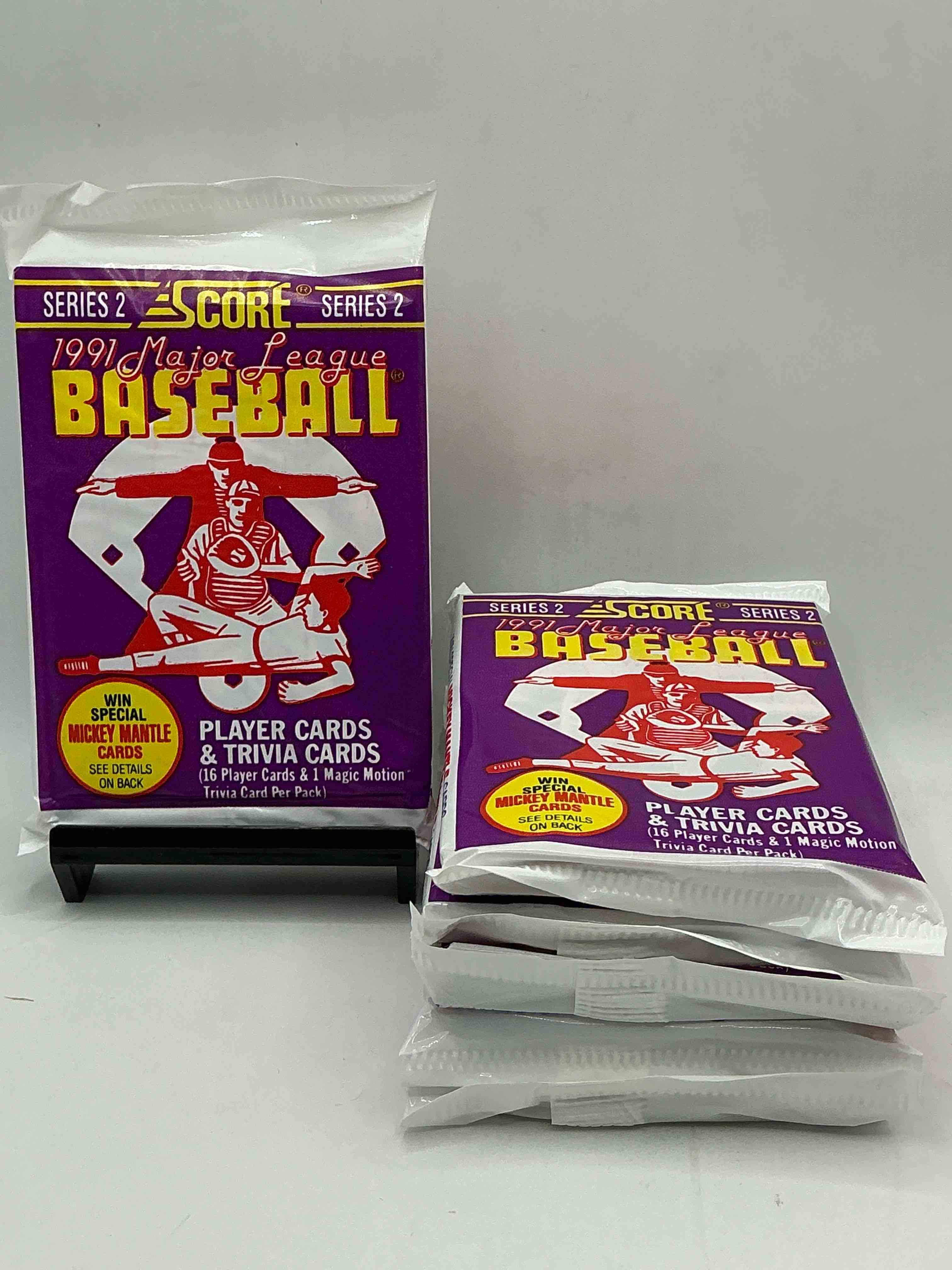signed mickey mantle? 1991 score baseball unopened packs! 2,493 signed mickey mantle cards from this year out there, fetching big money if pulled! insanely cool & valuable pocks with stars & rookies!