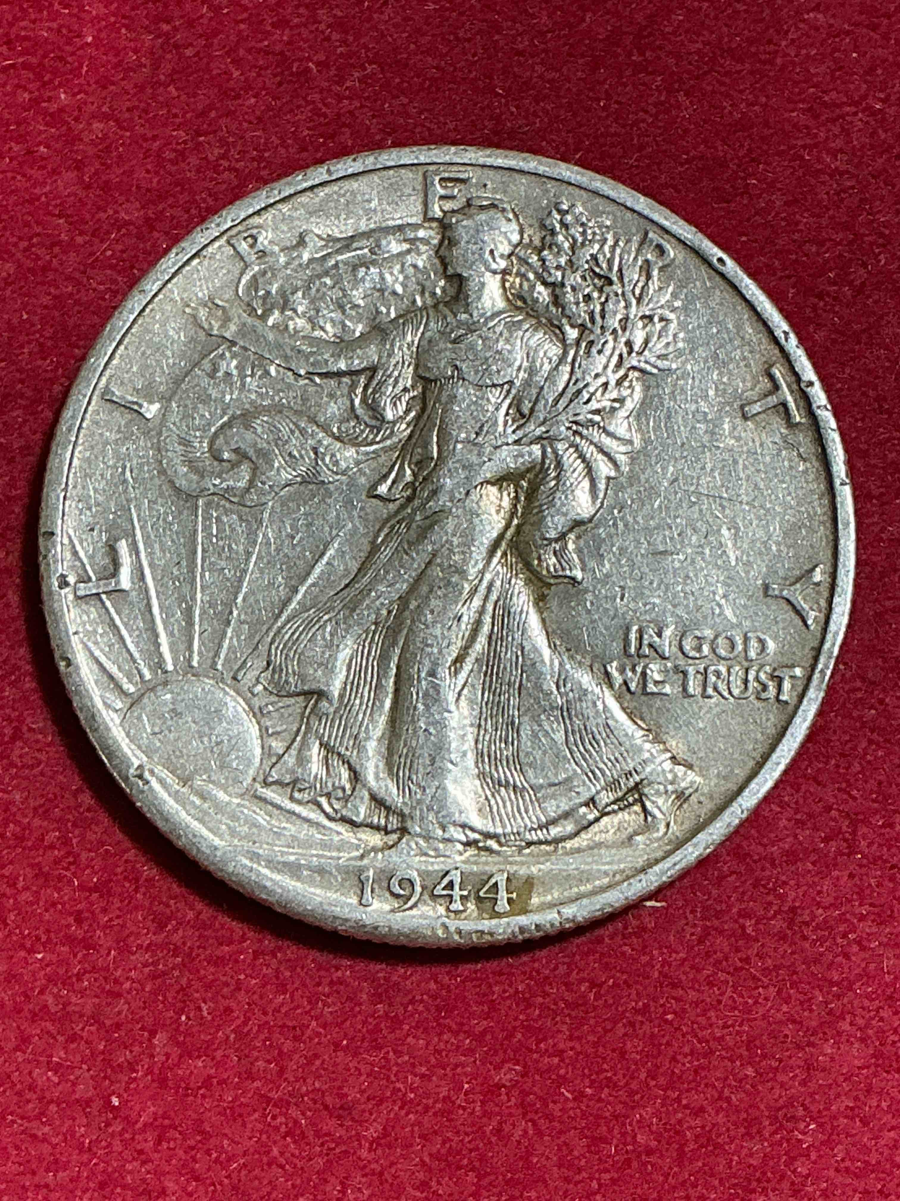 1900’s silver! antique u.s. silver! liberty walking silver half dollar! these striking half dollars were minted from 1916-1947 & have become some of the most collectible coins in history! here is a striking example from 19! liberty walking coins are 90% fine u.s. silver, a great investment in precious metal!