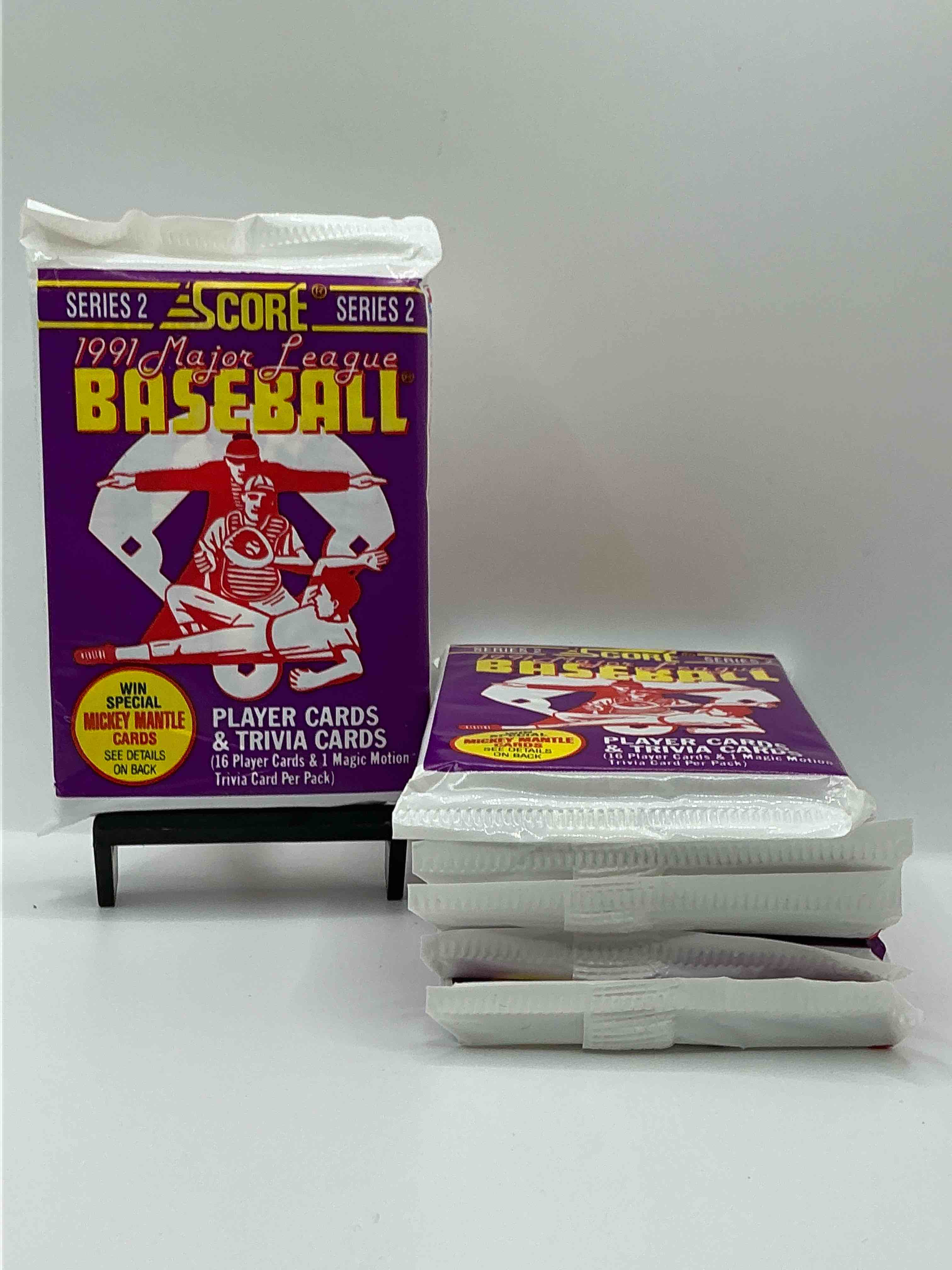 signed mickey mantle? 1991 score baseball unopened packs! 2,493 signed mickey mantle cards from this year out there, fetching big money if pulled! insanely cool & valuable pocks with stars & rookies!