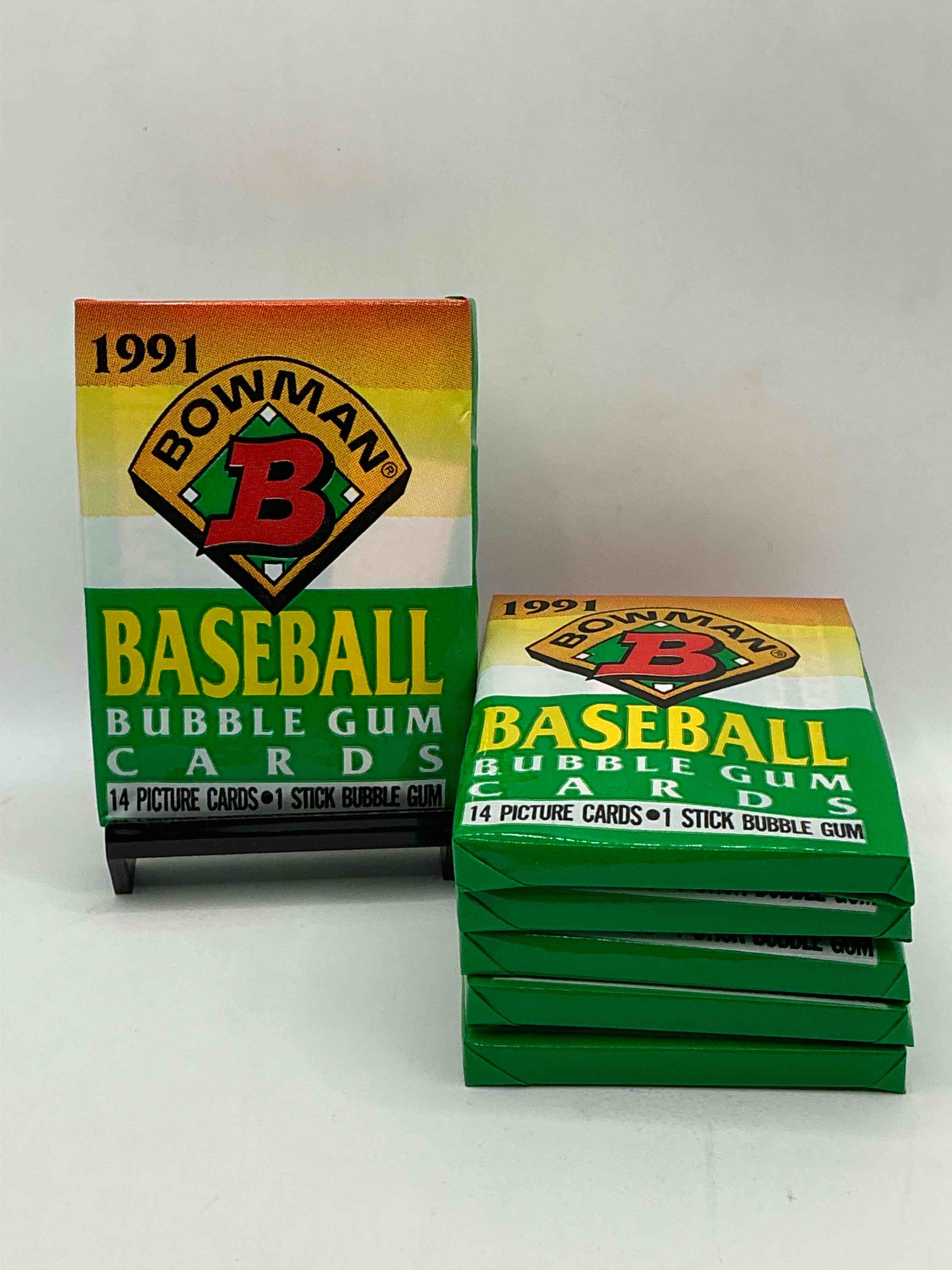 1991 bowman baseball unopened wax packs, direct from original retail case! search for early barry bonds, ken griffey jr. & more!