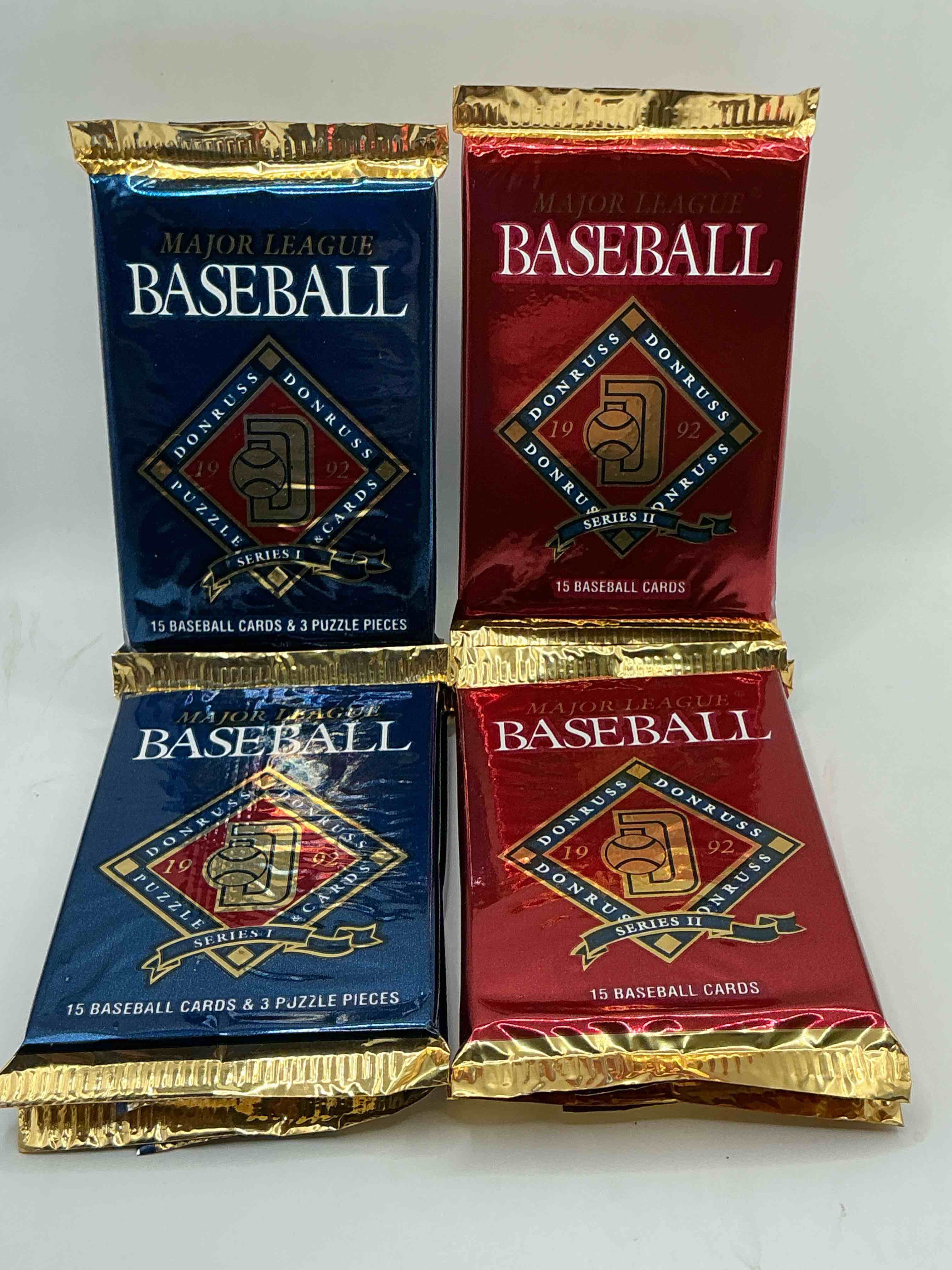 1992 donruss baseball series 1 and 2 unopened sealed sports card pack, direct from original sealed retail case! search for valuable cards from ricky henderson & noian ryan & so much morel also, search for 1 of 5000 personally autographed cal ripken jr. cards randomly inserted!