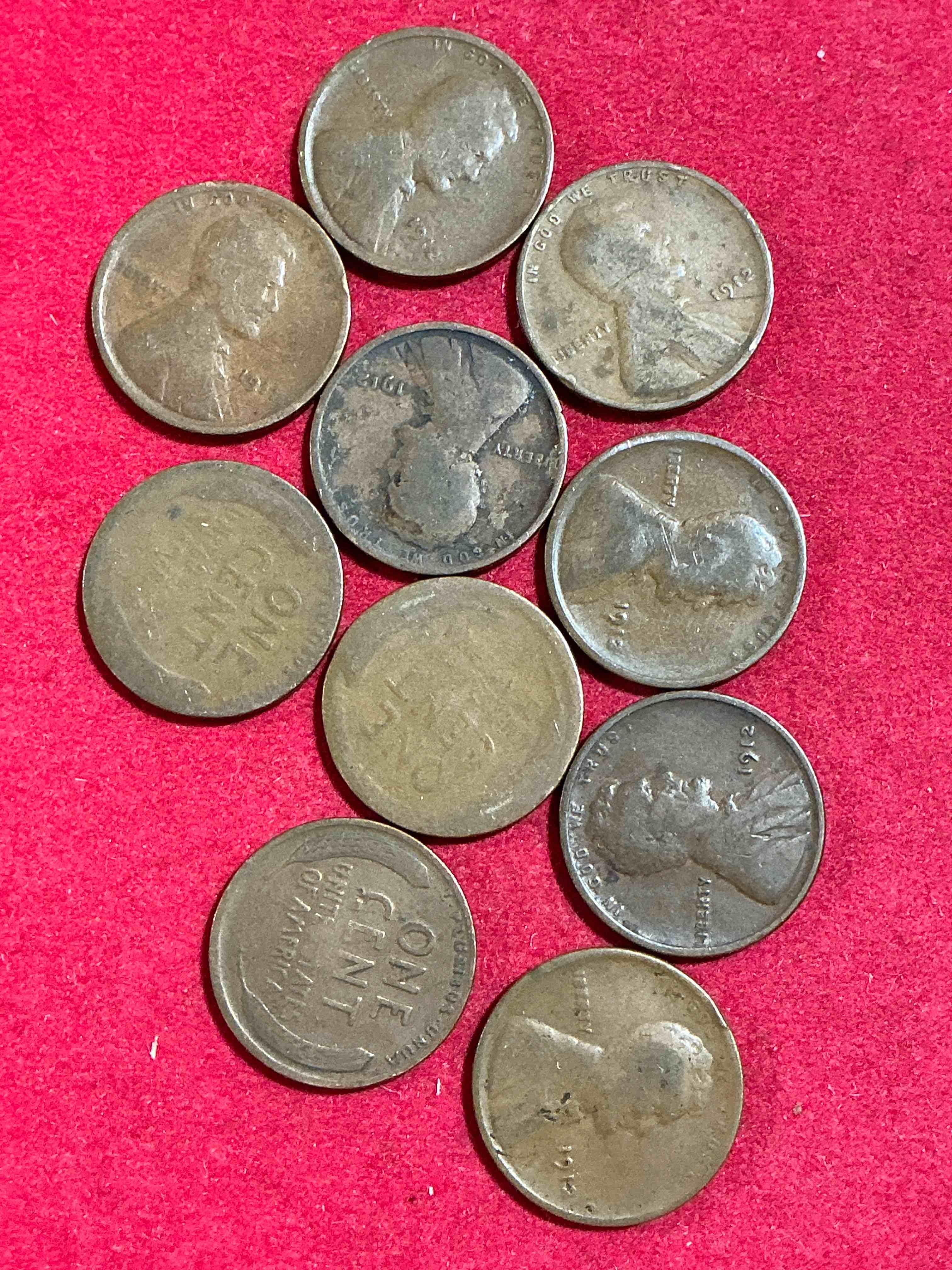 1912 titanic era antique wheat pennies, authentic!  the titanic sank on april 12, 1912, just think of the history these coins have seen!  great condition!  own these serious collector items from the era of titanic!  