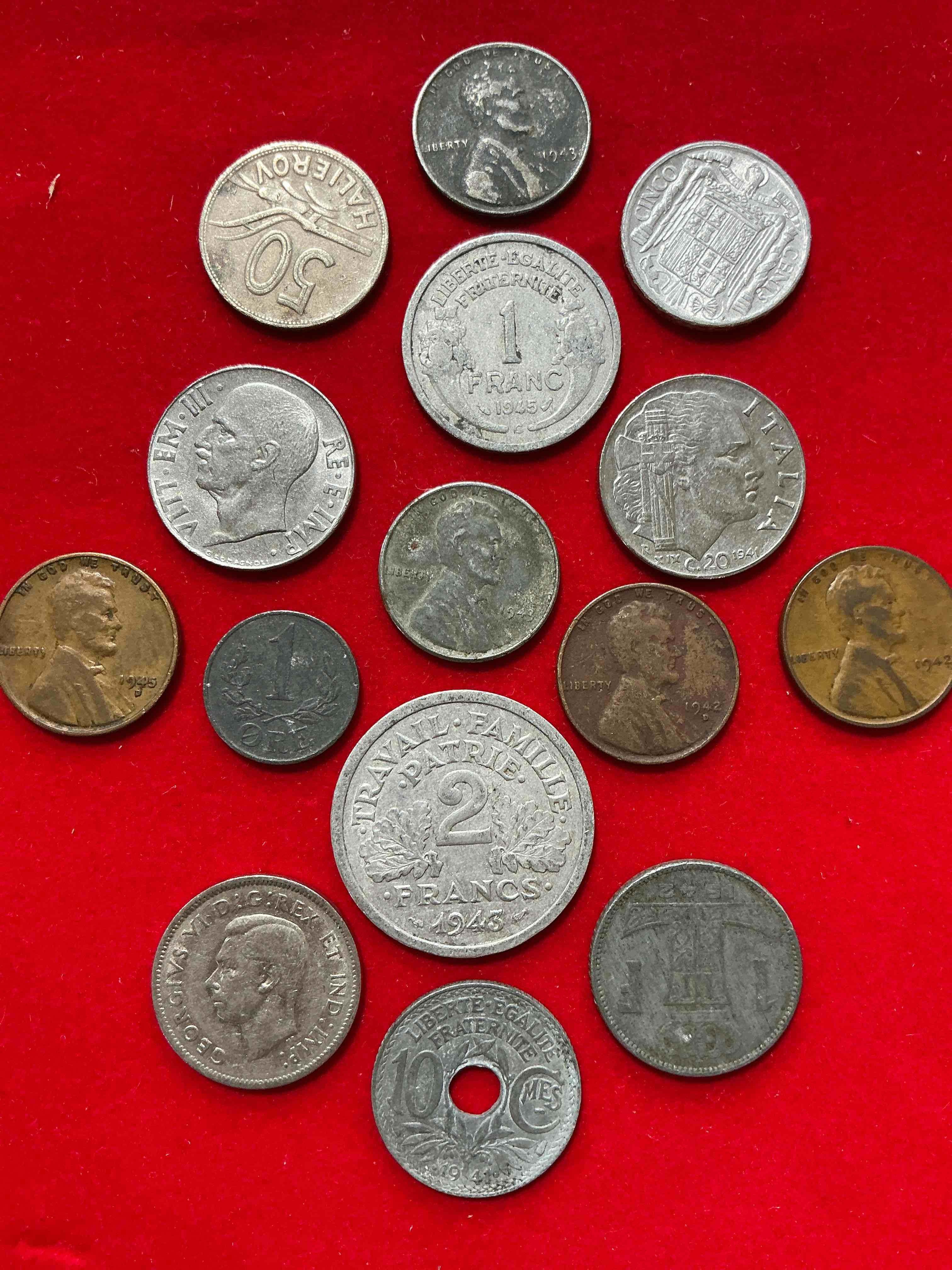 world war two era buffs rejoice! check out this collection of ww2 era (1939-1945) coins! super hard to collect & find in one place! great conversation pieces & incredible pieces of history!