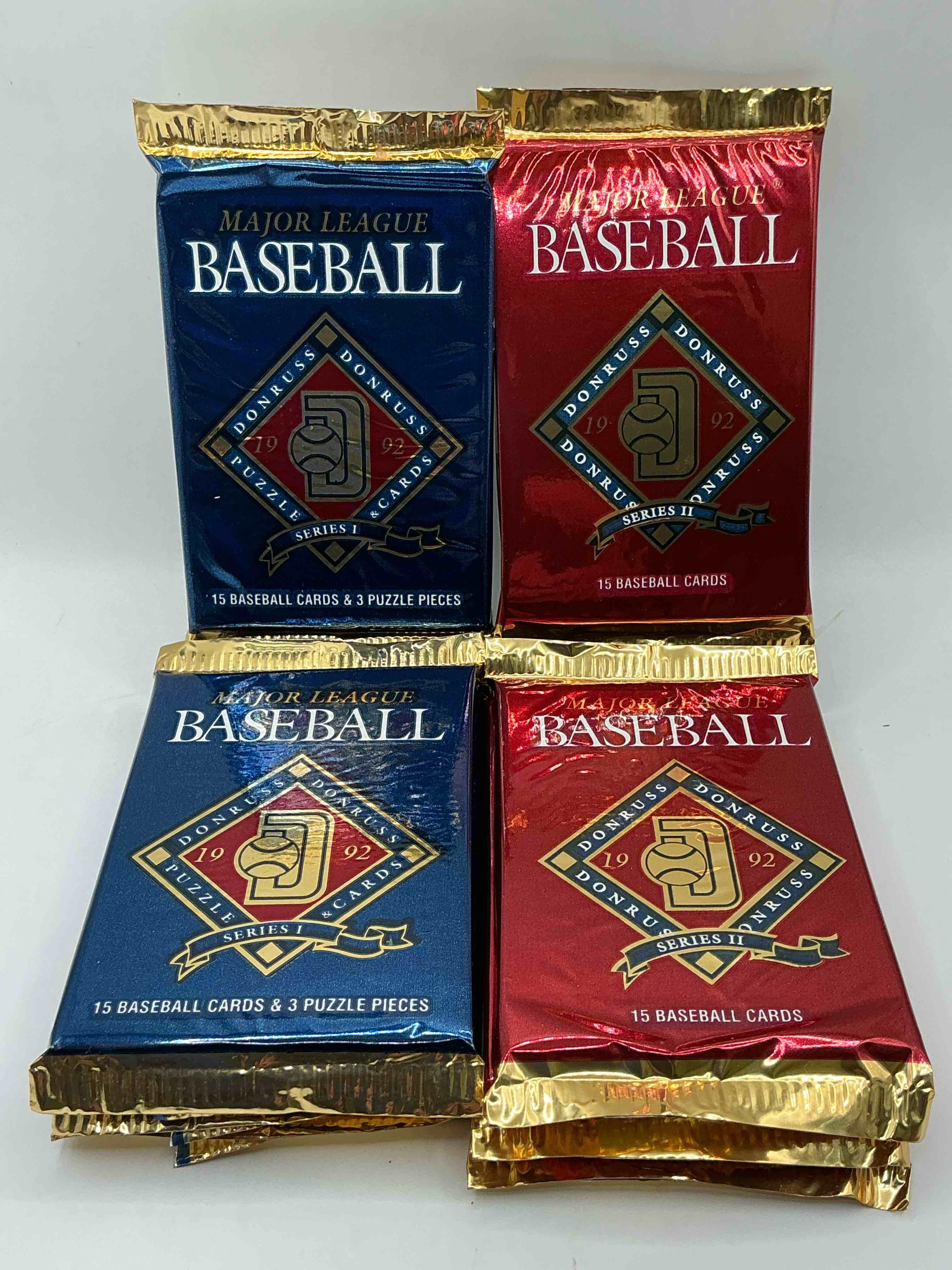 1992 donruss baseball series 1 and 2 unopened sealed sports card pack, direct from original sealed retail case! search for valuable cards from ricky henderson & noian ryan & so much morel also, search for 1 of 5000 personally autographed cal ripken jr. cards randomly inserted!