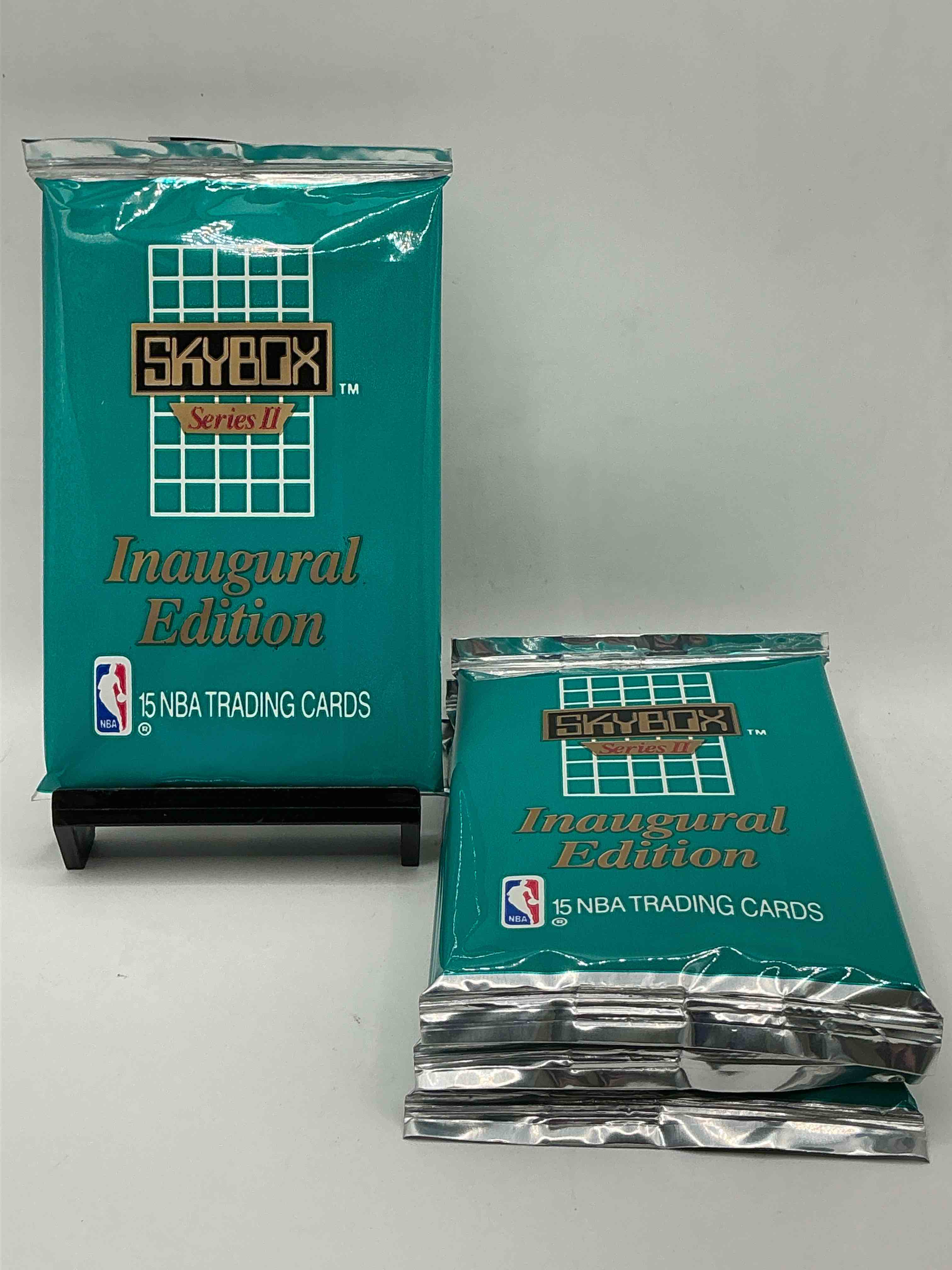 let the search begin! mj, magic, bird & more! basketball bonanza! 1990-91 nba skybox series ii unopened sports card & collectible packs! direct from original box!search for valuable michael jordan, larry bird & magic johnson cards!