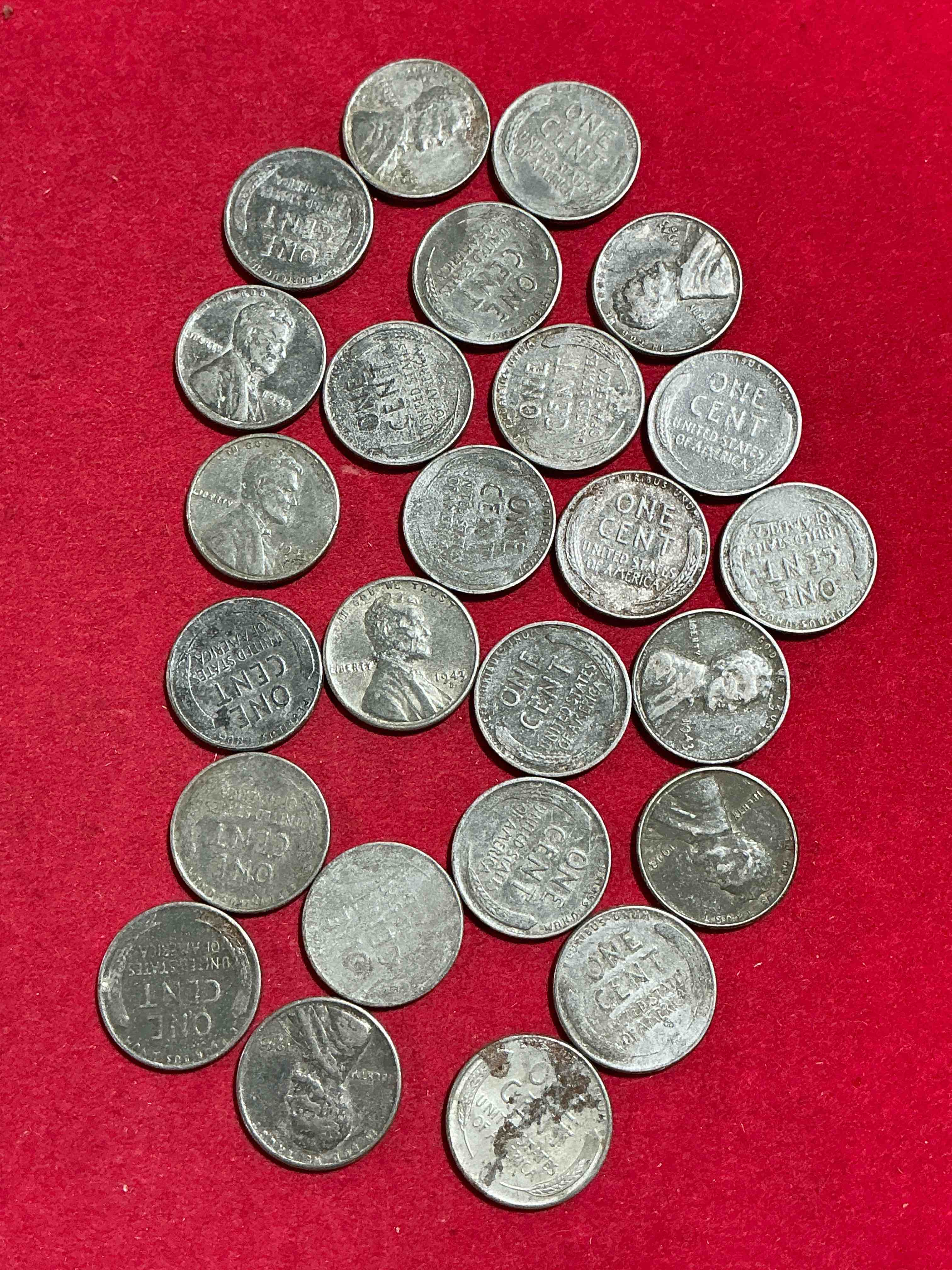 Condition photo showing Good Condition for 1943 world war il history! did you know that in 1943 copper was so valuable for making ammunition that the u.s. treasury made pennies out of steel?! 1943 steel pennies have become valuable, rare collector items! up for auction are rare wwii steel pennies appearing circulated. own pieces of world war ii history that are an awesome investment!