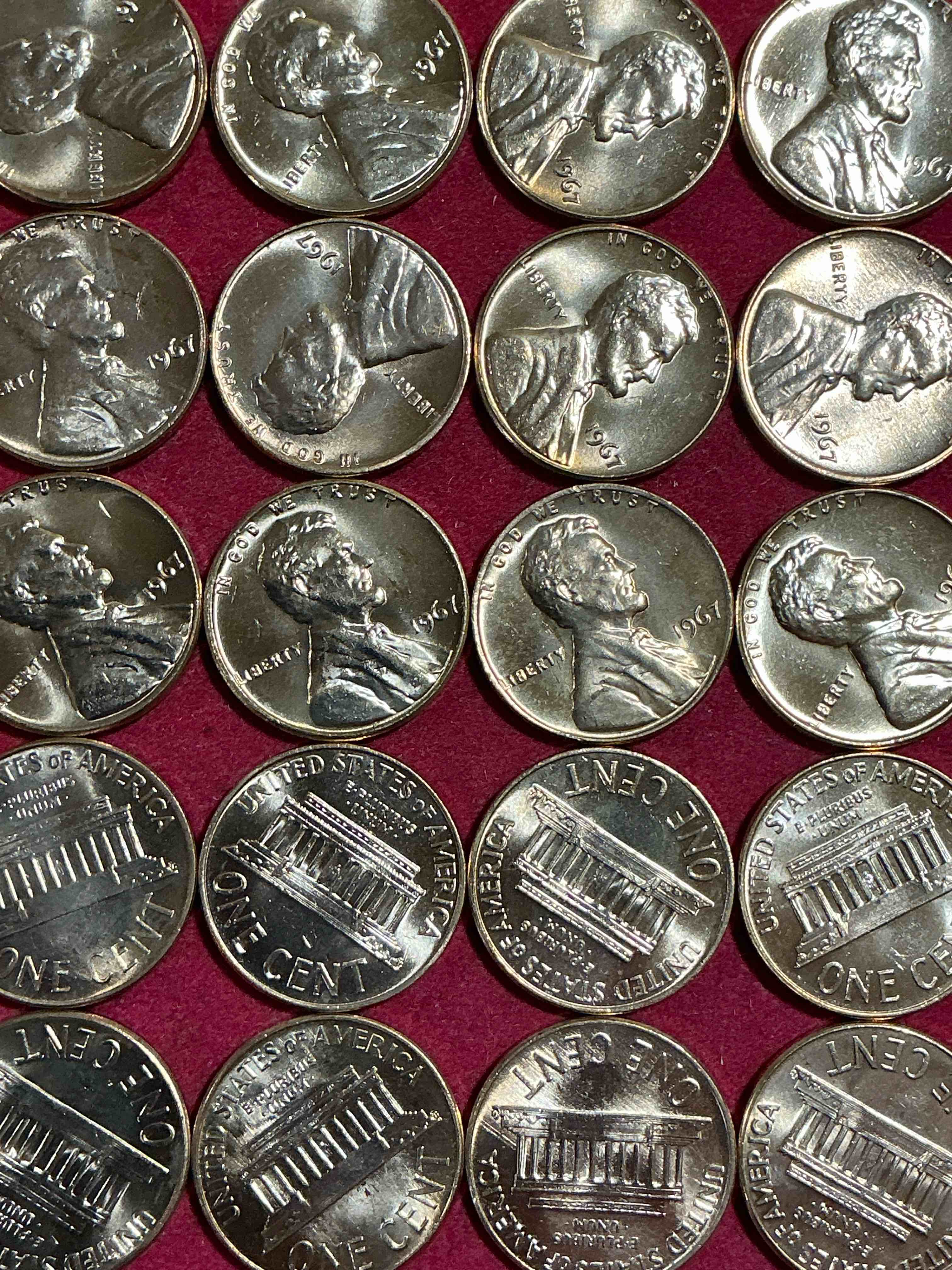 Condition photo showing New/Like New for 1967 “summer of love” brilliant uncirculated pennies! check out these 1967 “summer of love” era pennies in brilliant uncirculated condition, many direct from the original treasury rolls! these pennies haven’t seen the light of day since 1967! own these highly collectible pieces of history in mint condition!