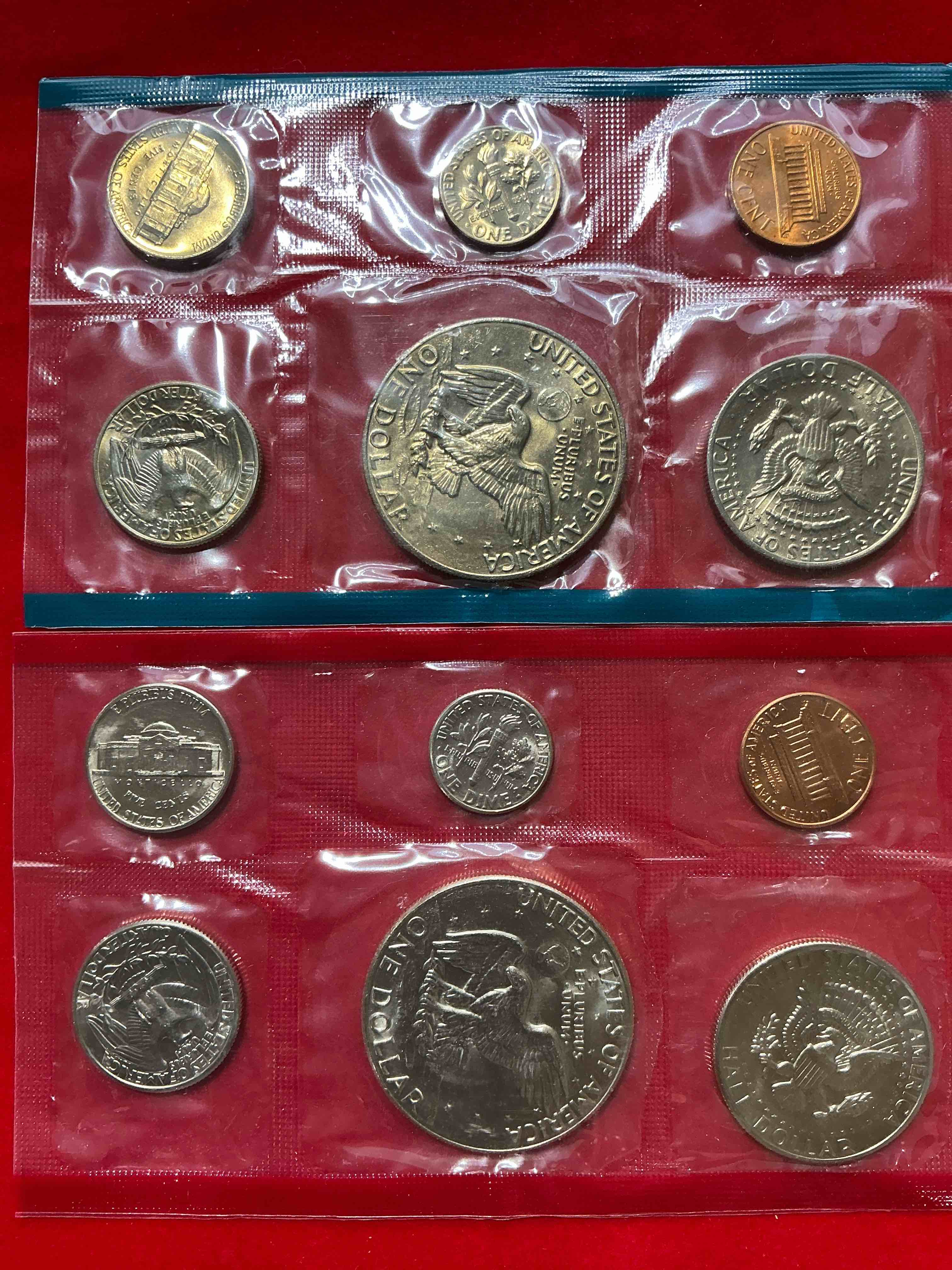 Condition photo showing New/Like New for 1977 uncirculated u.s. mint coins! these gorgeous coins from the mint set features each u.s. coins minted in 1977 in uncirculated condition, from each mint mark, philly & denver! own an awesome investment & incredible piece of u.s. history!